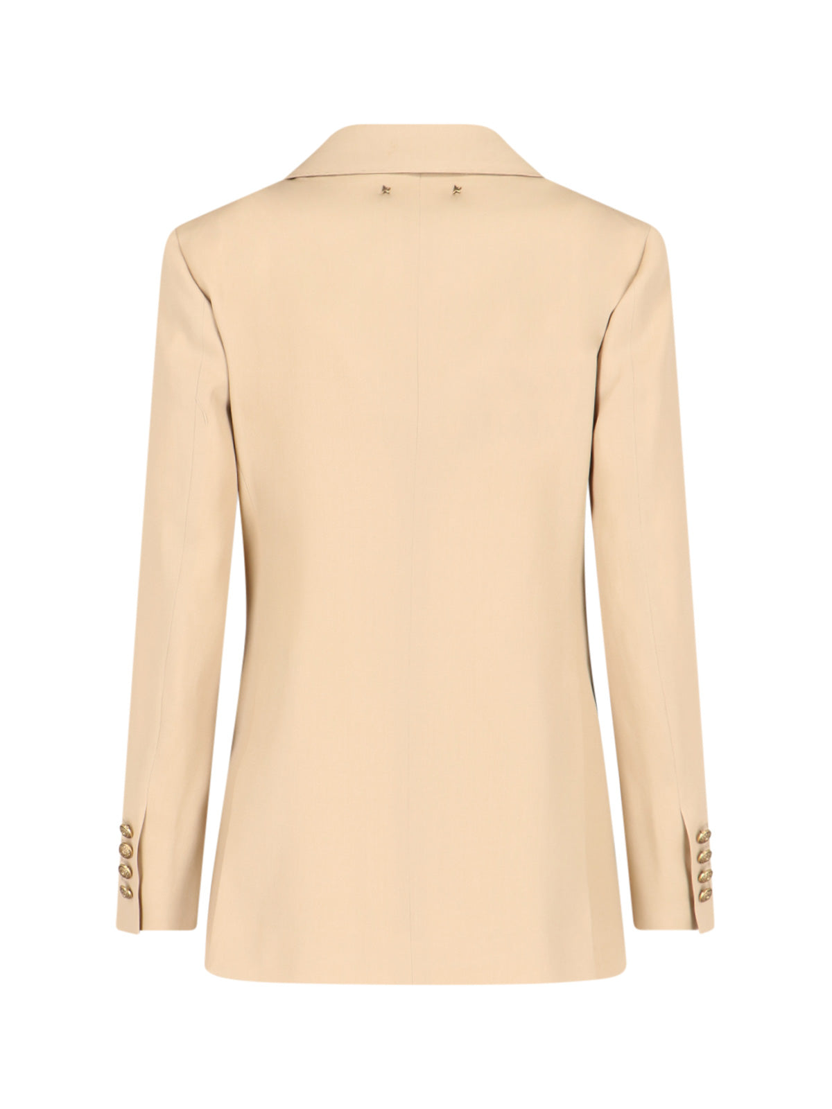 Beige Classic Tailored Structured Jacket