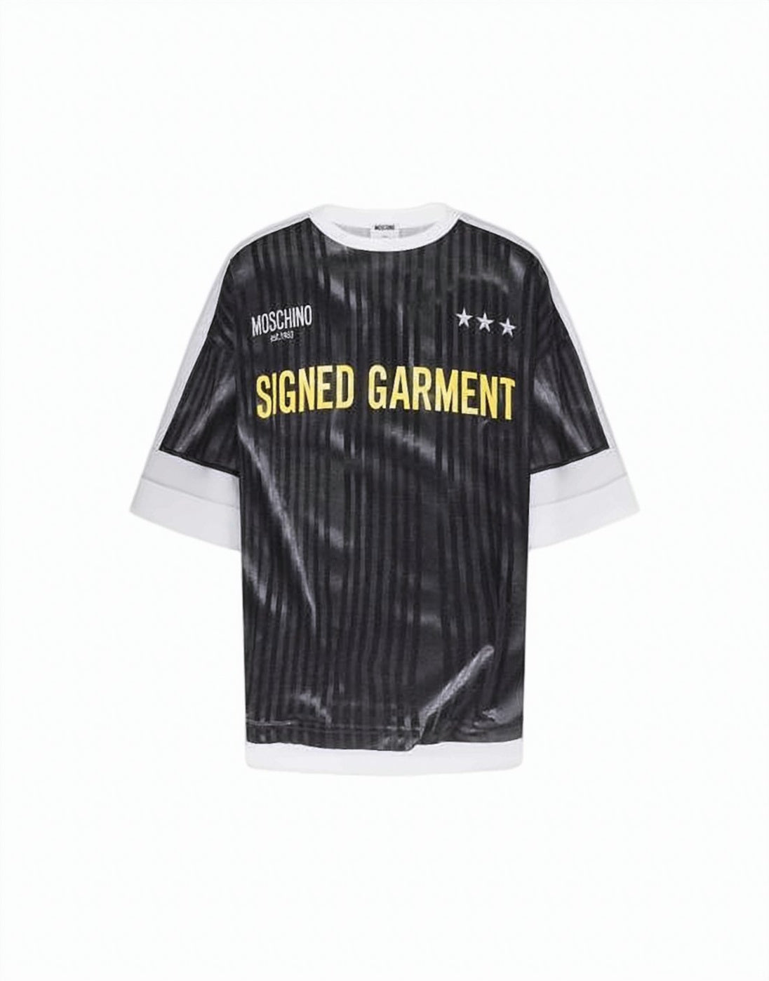Short-Sleeve T-Shirt With Vertical Stripes