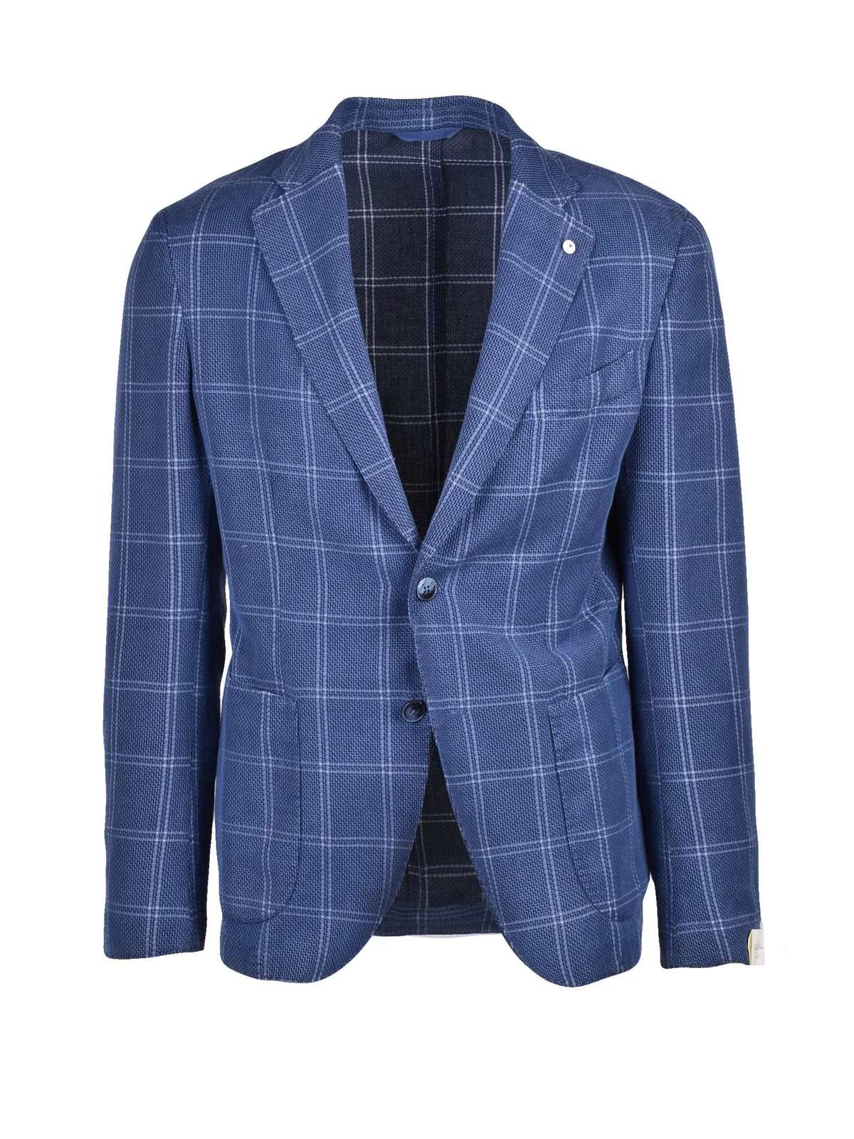 Blazer Jacket Cotton Linen Polyamide - Blue
