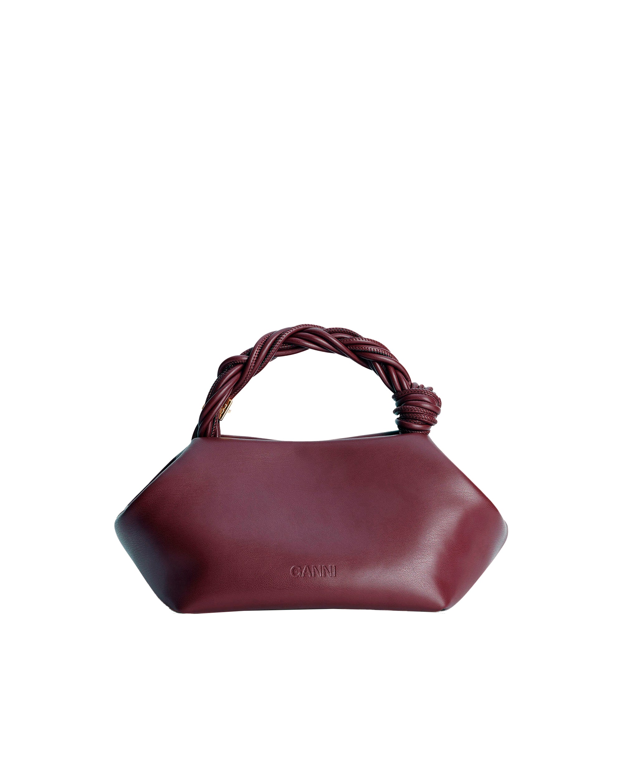 Structured Small Handbag with Twisted Handle