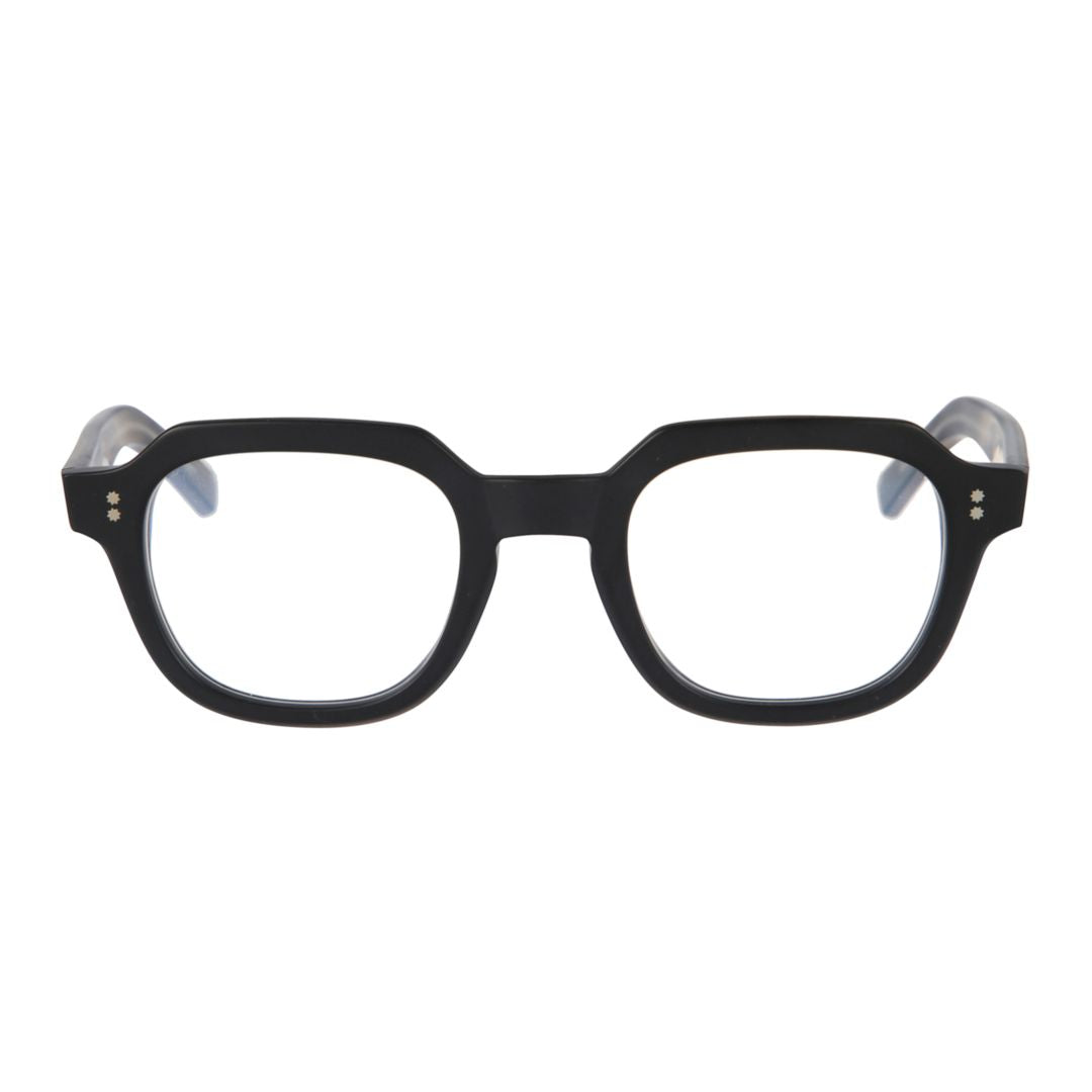 K-Story/N Bold Square Frame Sunglasses with Metallic Accents
