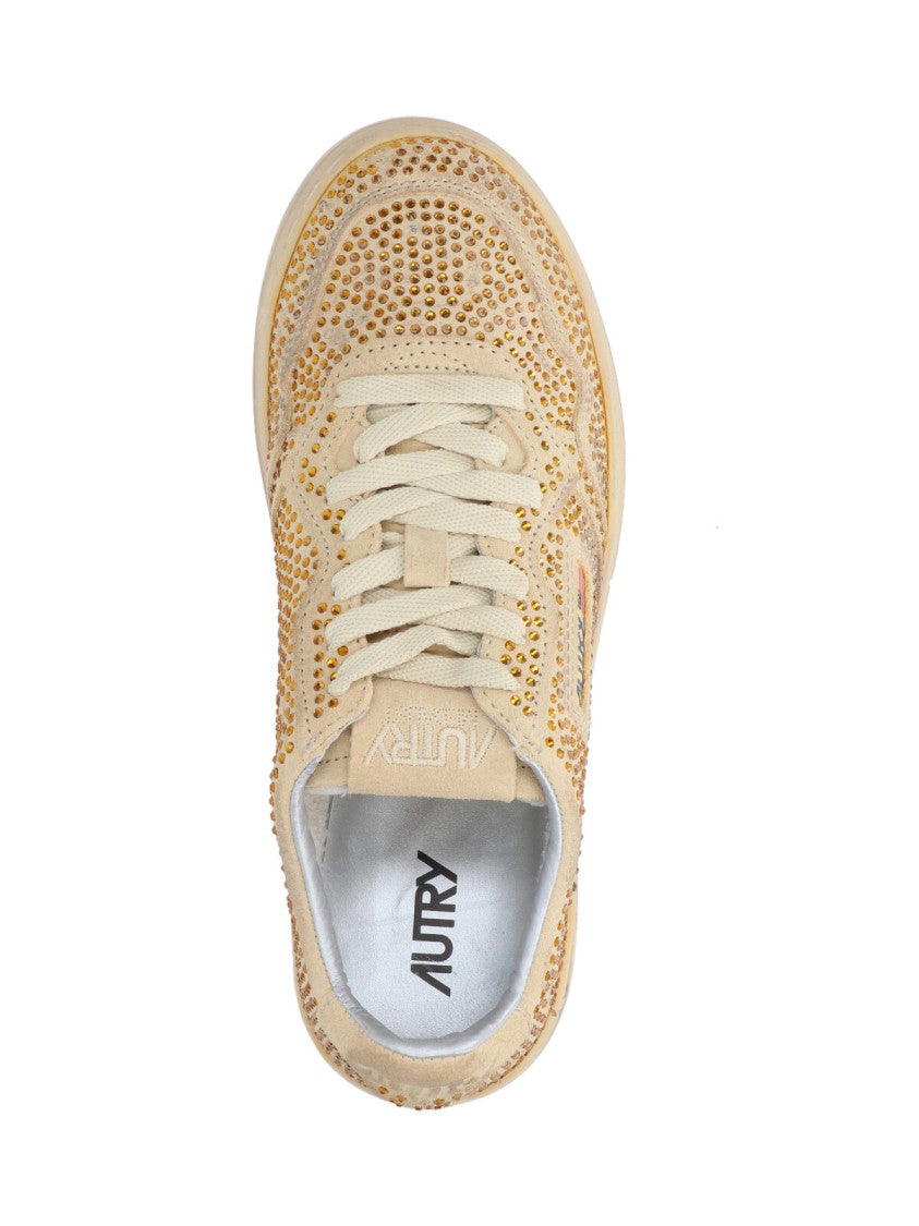 Low-Top Beige Sneakers