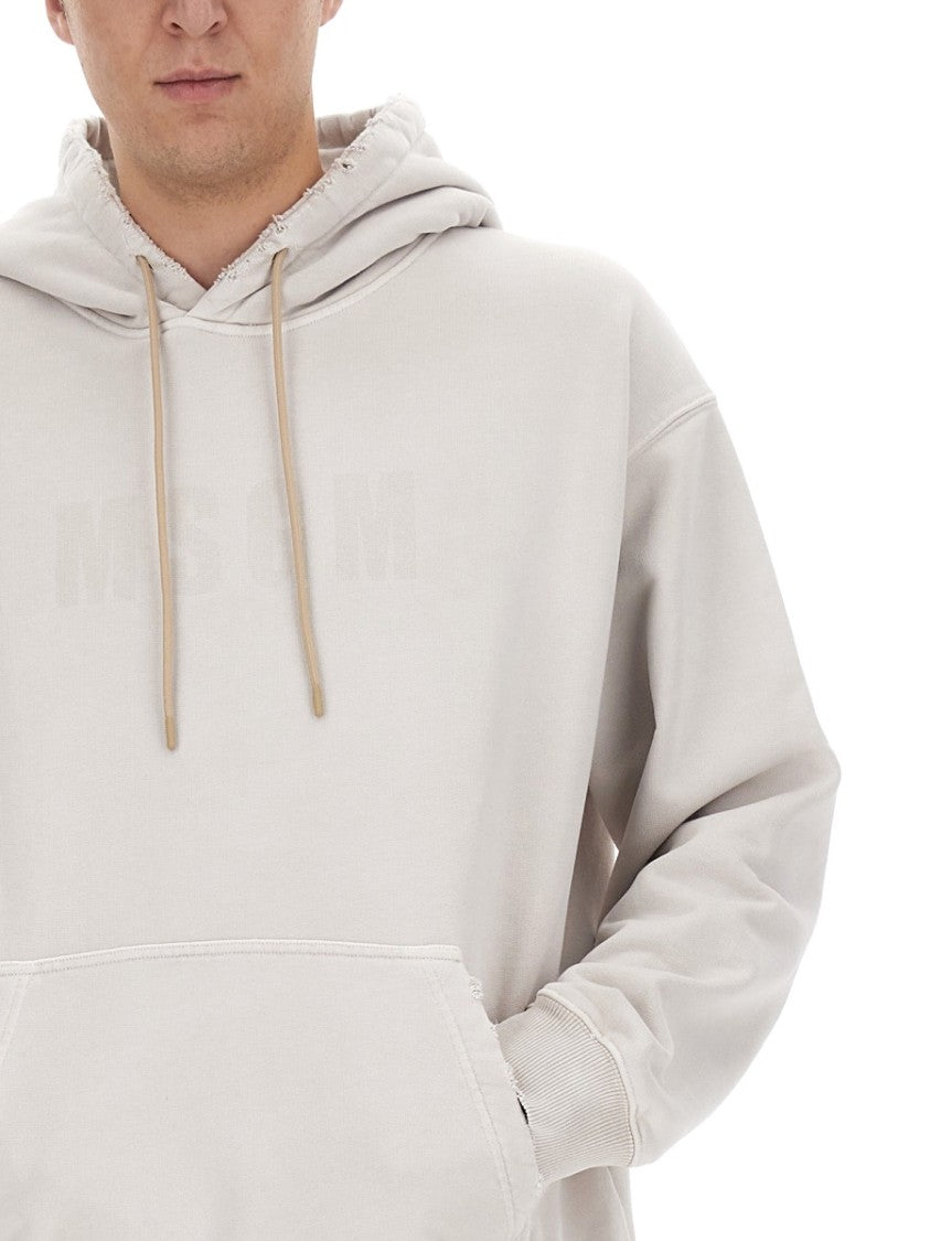 Cotton Hoodie With Subtle Logo Detail
