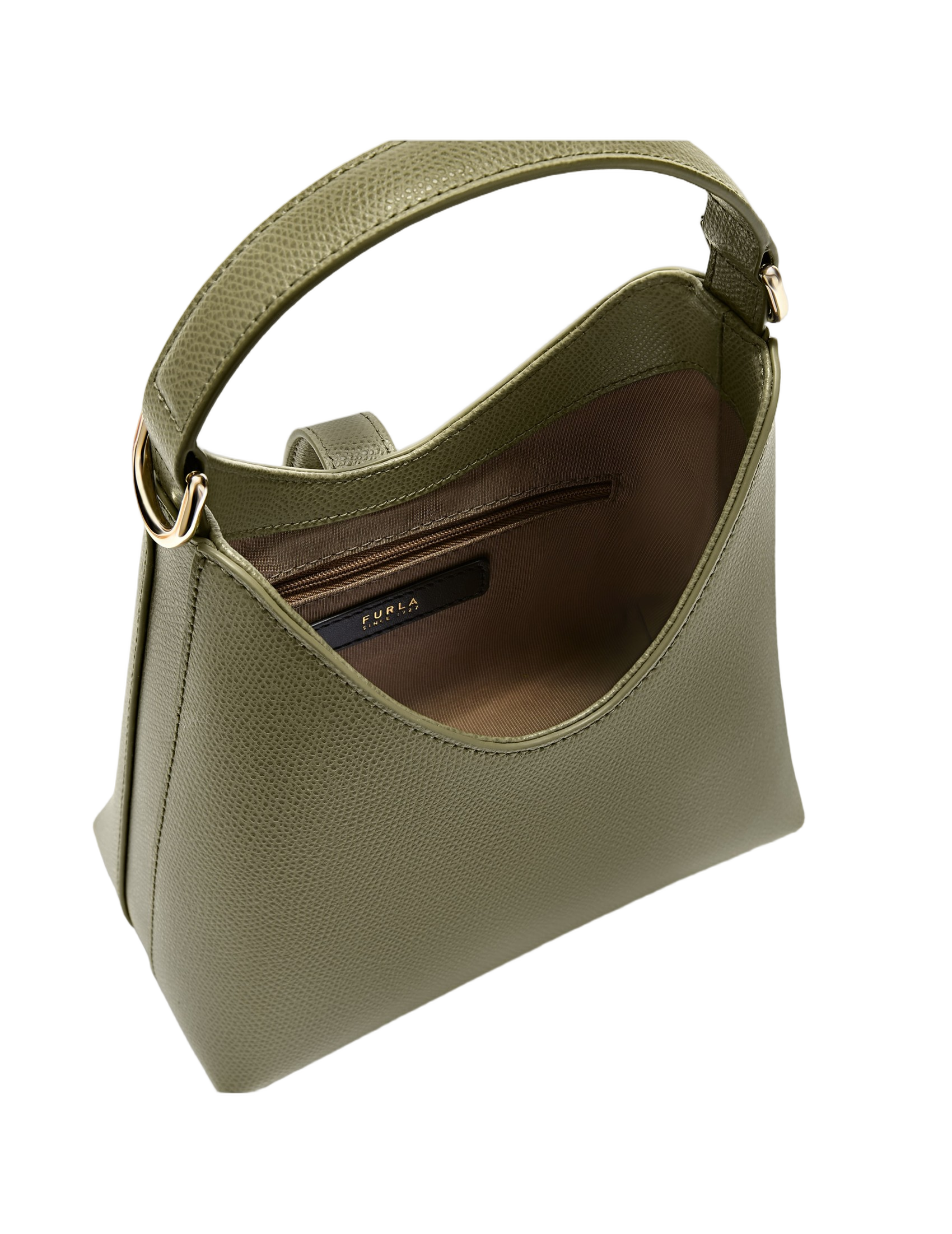 Iride Mini Leather Bag, Avocado Green