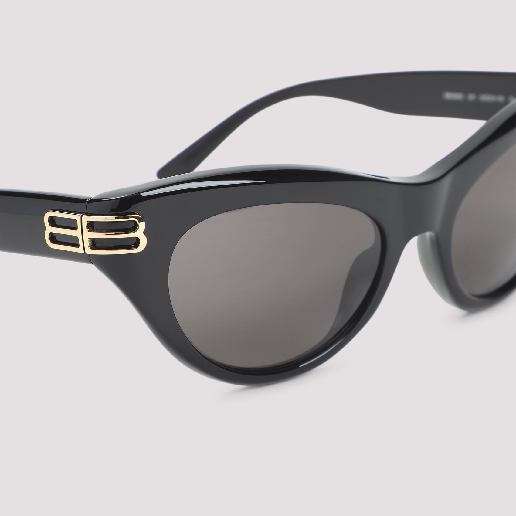 Black Acetate Cat-Eye Sunglasses