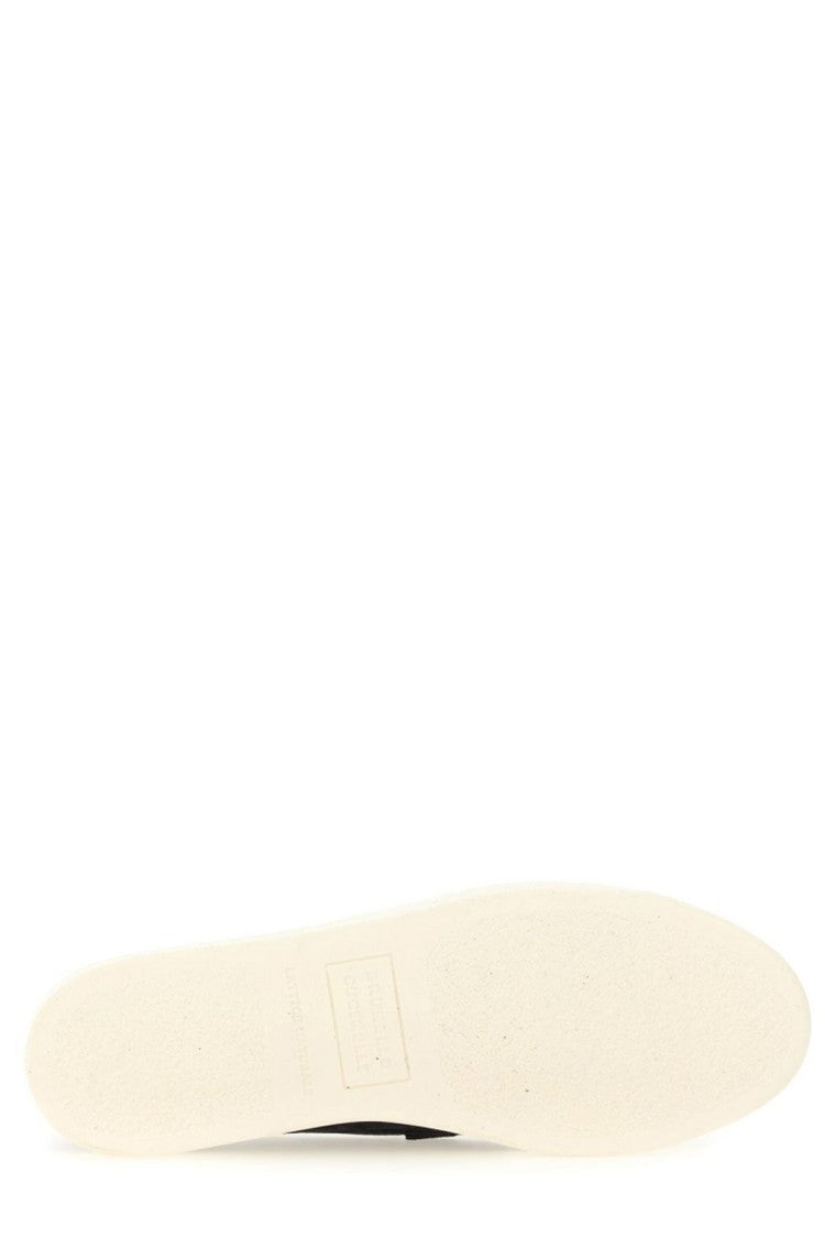 Suede Loafers with Contrasting Rubber Sole