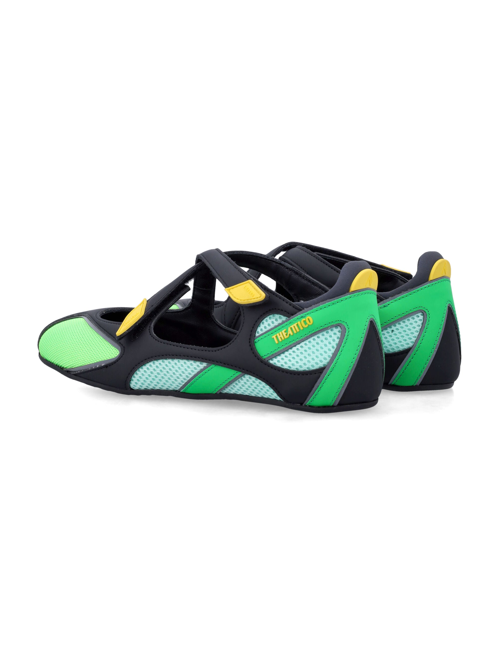 Dynamic Mesh Ballerina with Leather Accents