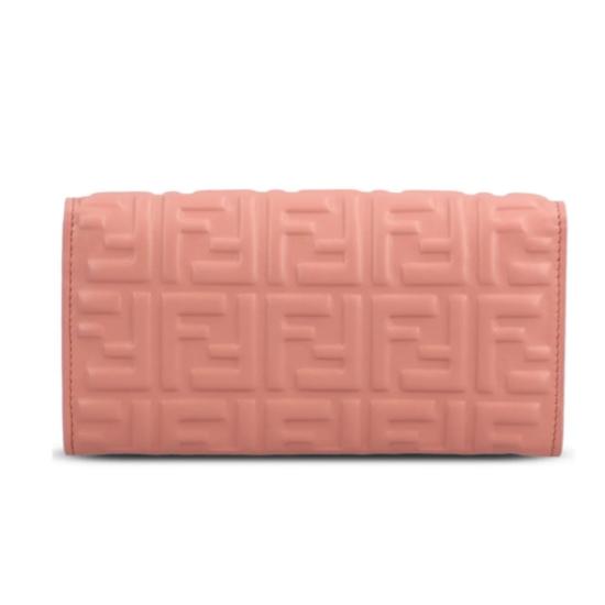 Embossed Geometric Pattern Sheepskin Leather Shoulder Bag