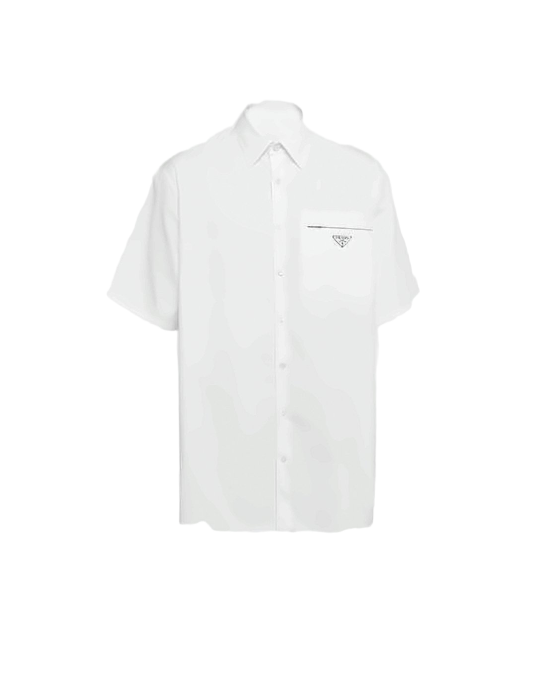 Short-Sleeved Shirt With Classic Collar And Design
