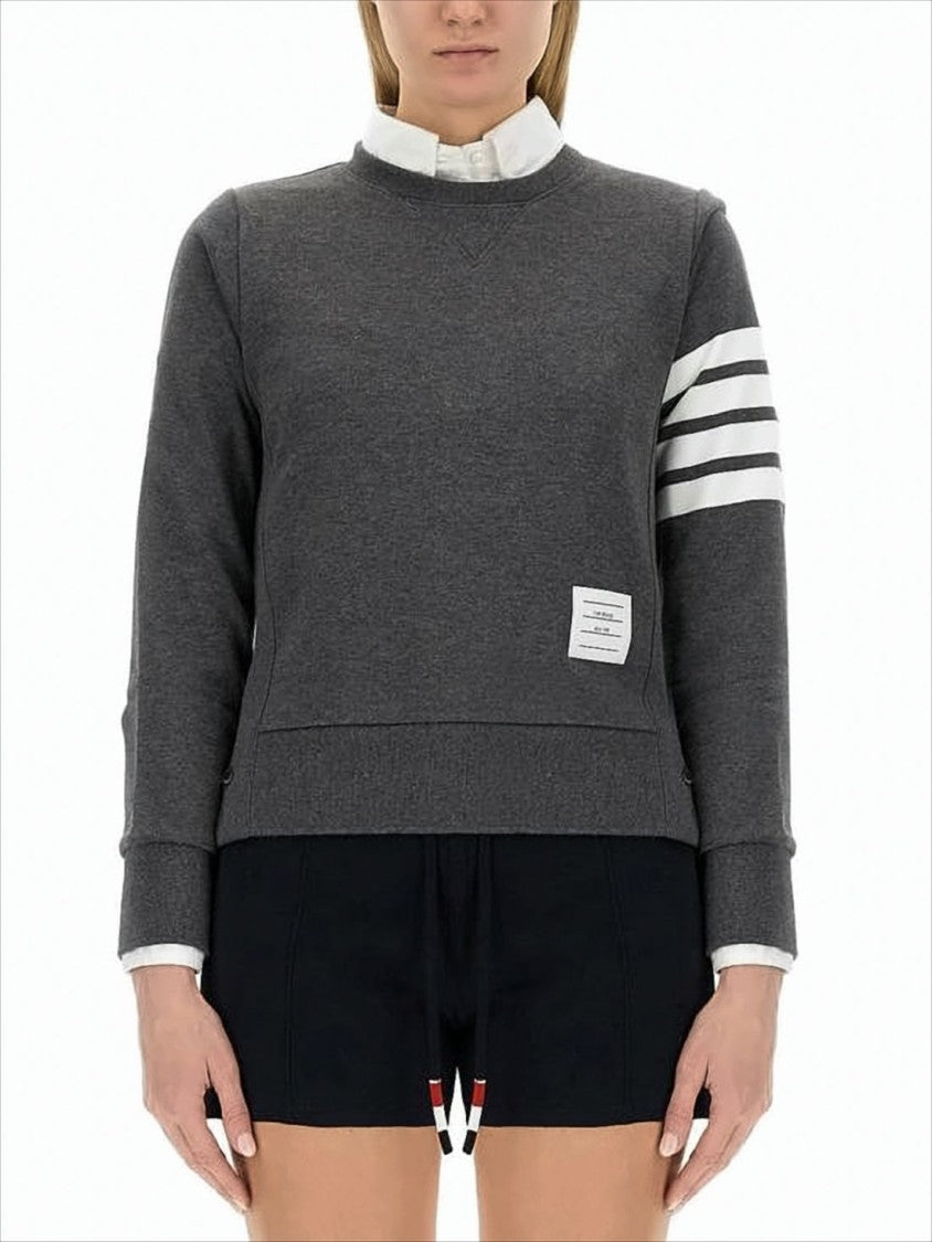 Tailored Long-Sleeve Top with Distinctive Stripe Detail