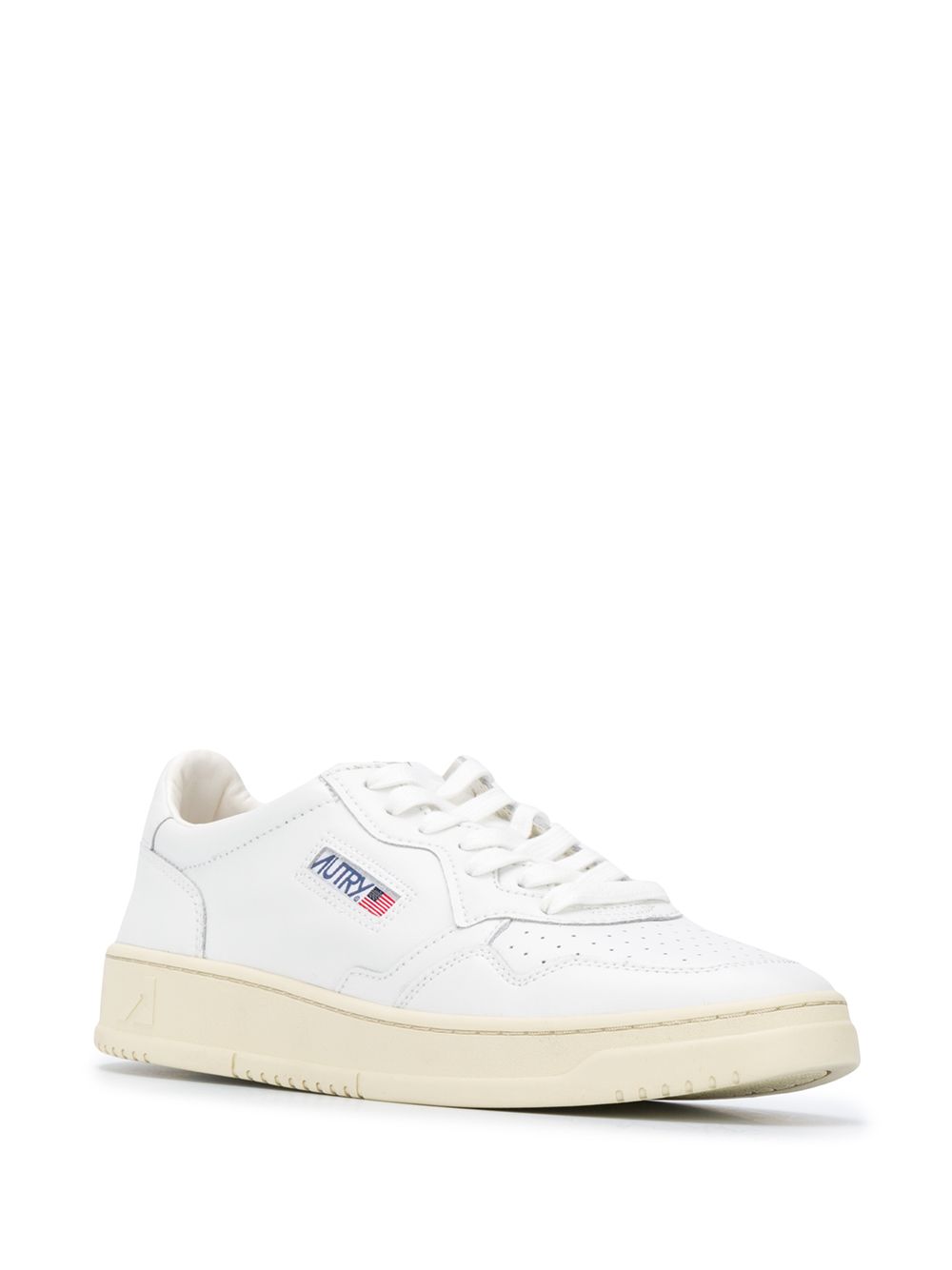 Low-Top Sneakers with Perforated Toebox