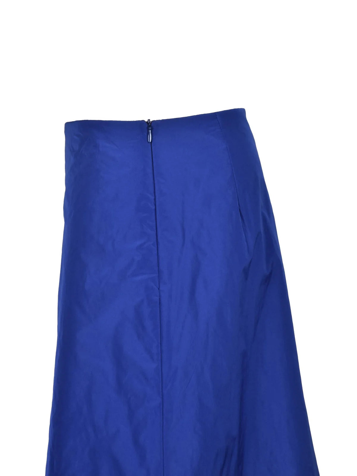 Royal Blue Polyester Women's Padded Maxi Skirt