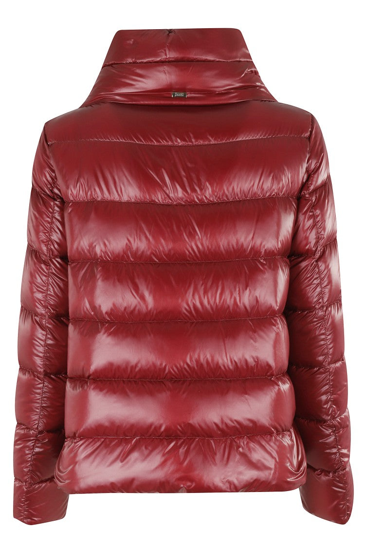 Burgundy Monogram Down Jacket