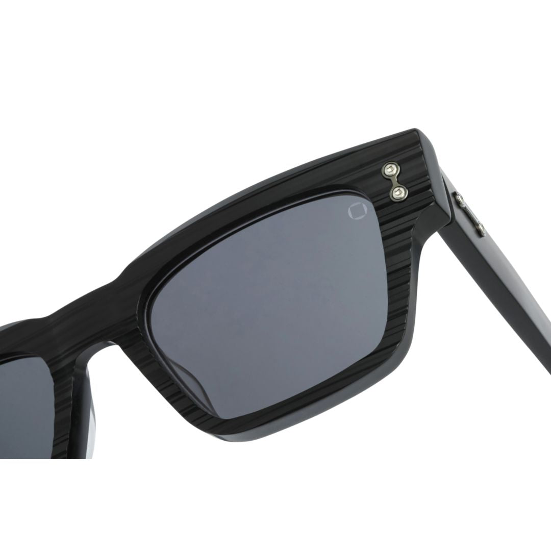 Columba Rectangular Frame Sunglasses with Textured Detailing