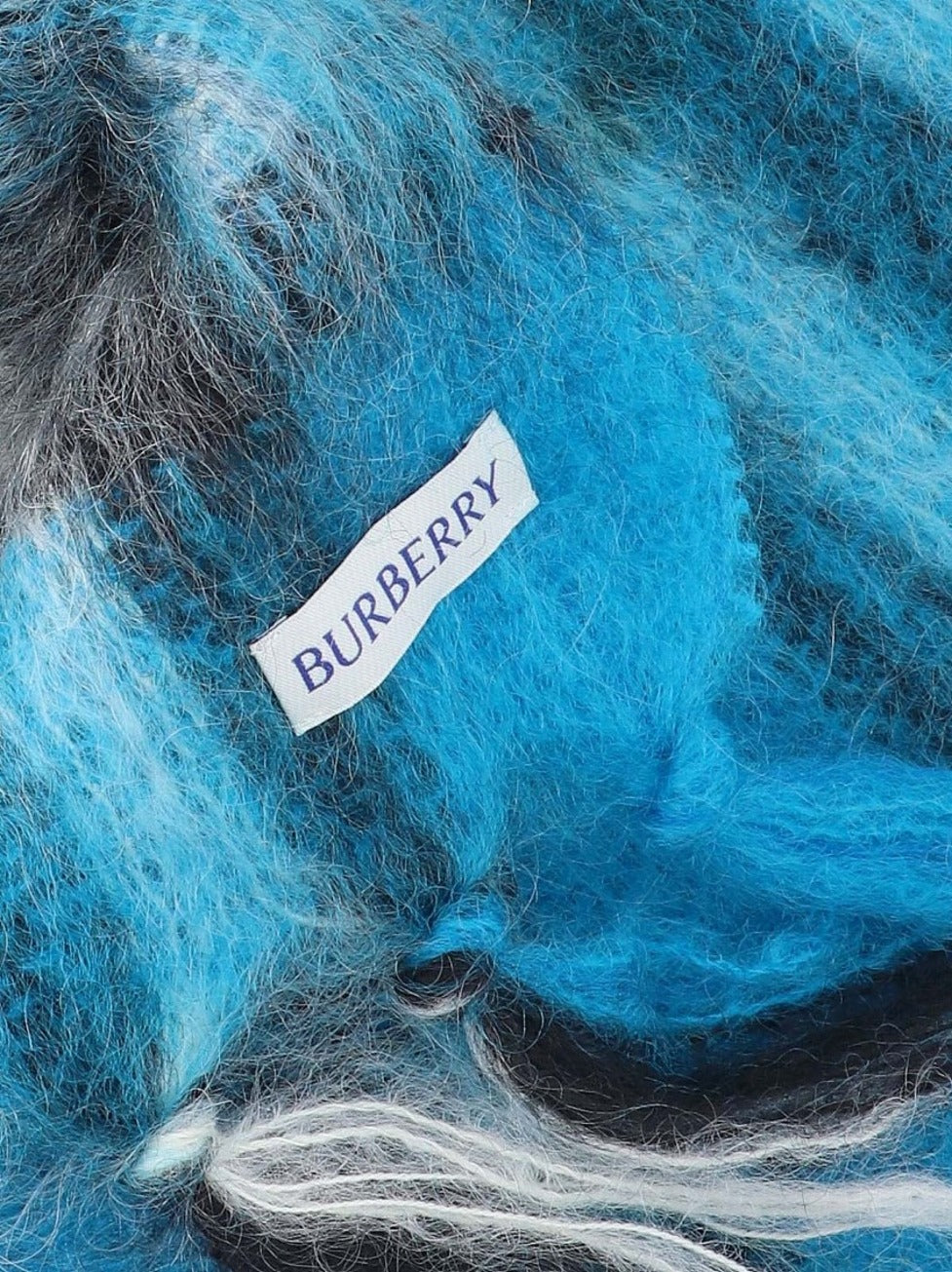 "Check" Scarf – Blue