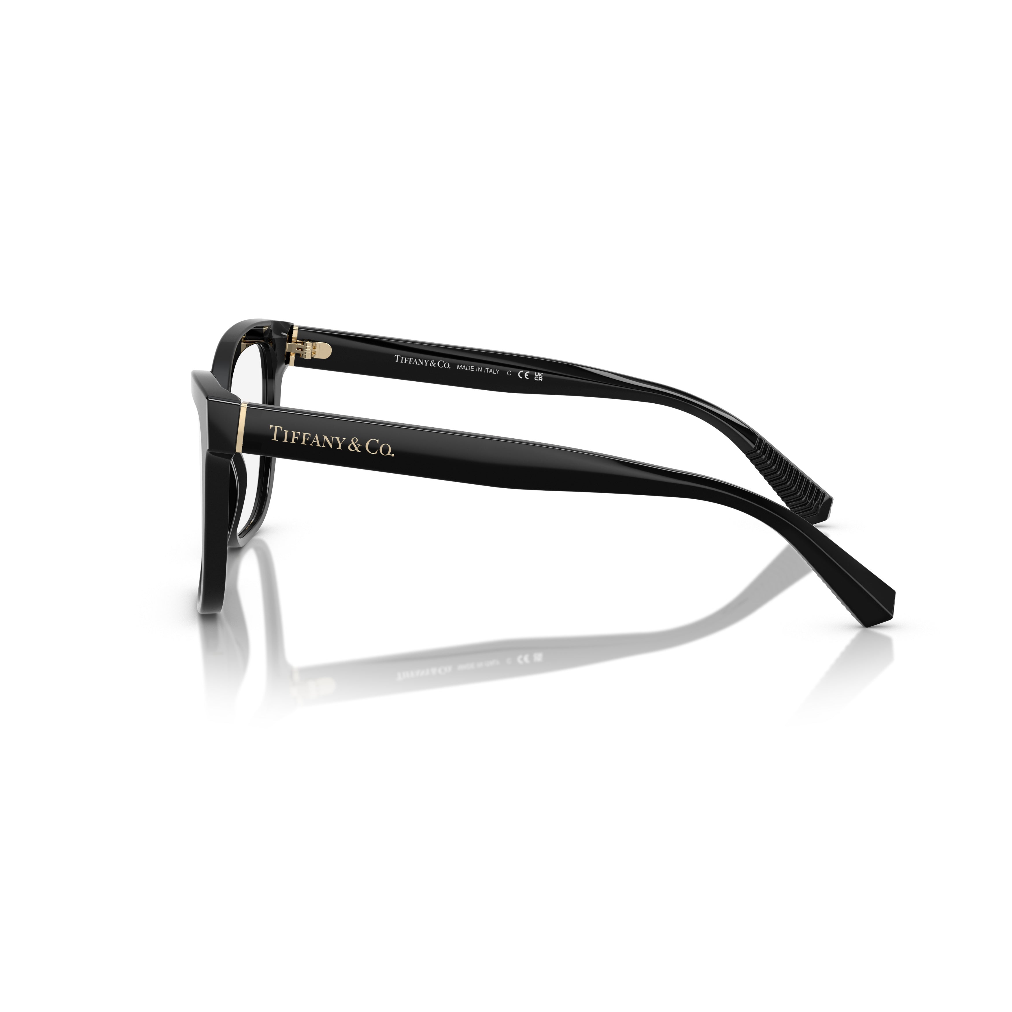 0tf2260 Glossy Black Square Frame Eyeglasses