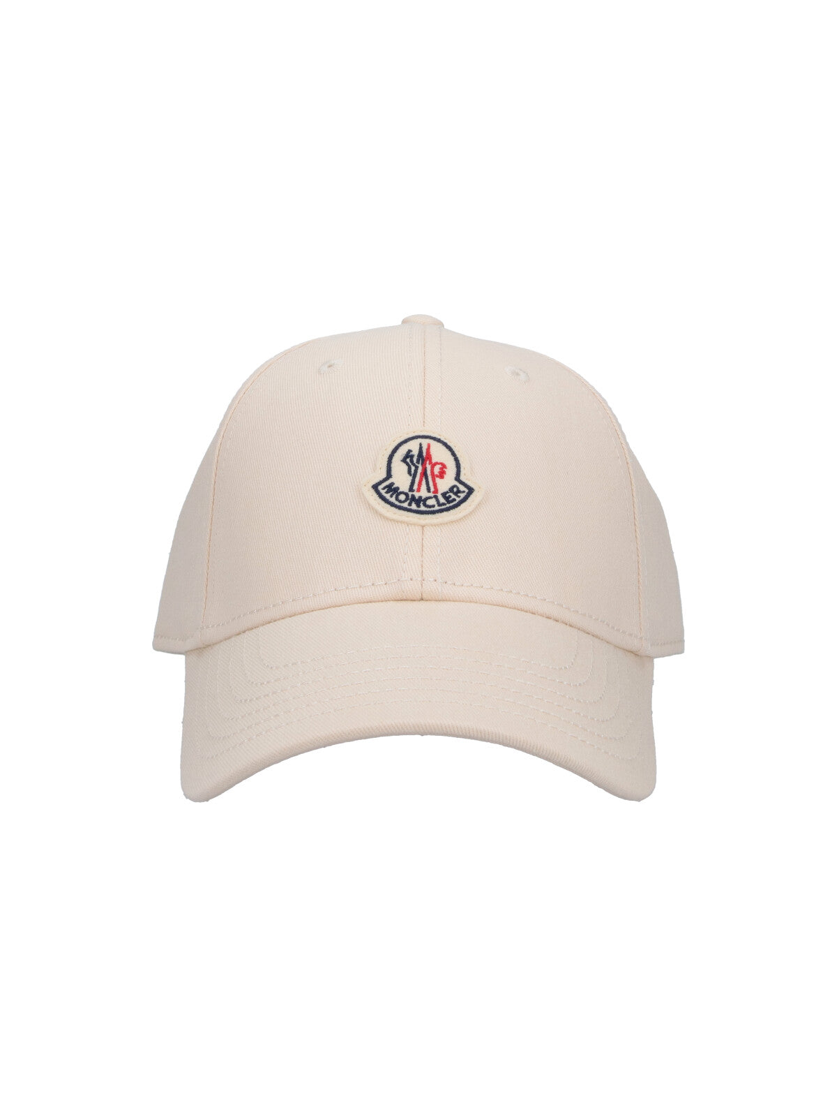 Cream Cotton Baseball Cap Multicolor Logo
