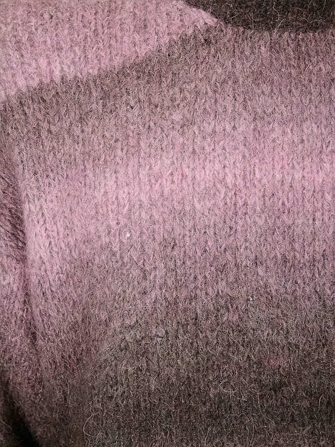 Gradient Pattern Knitted Sweater