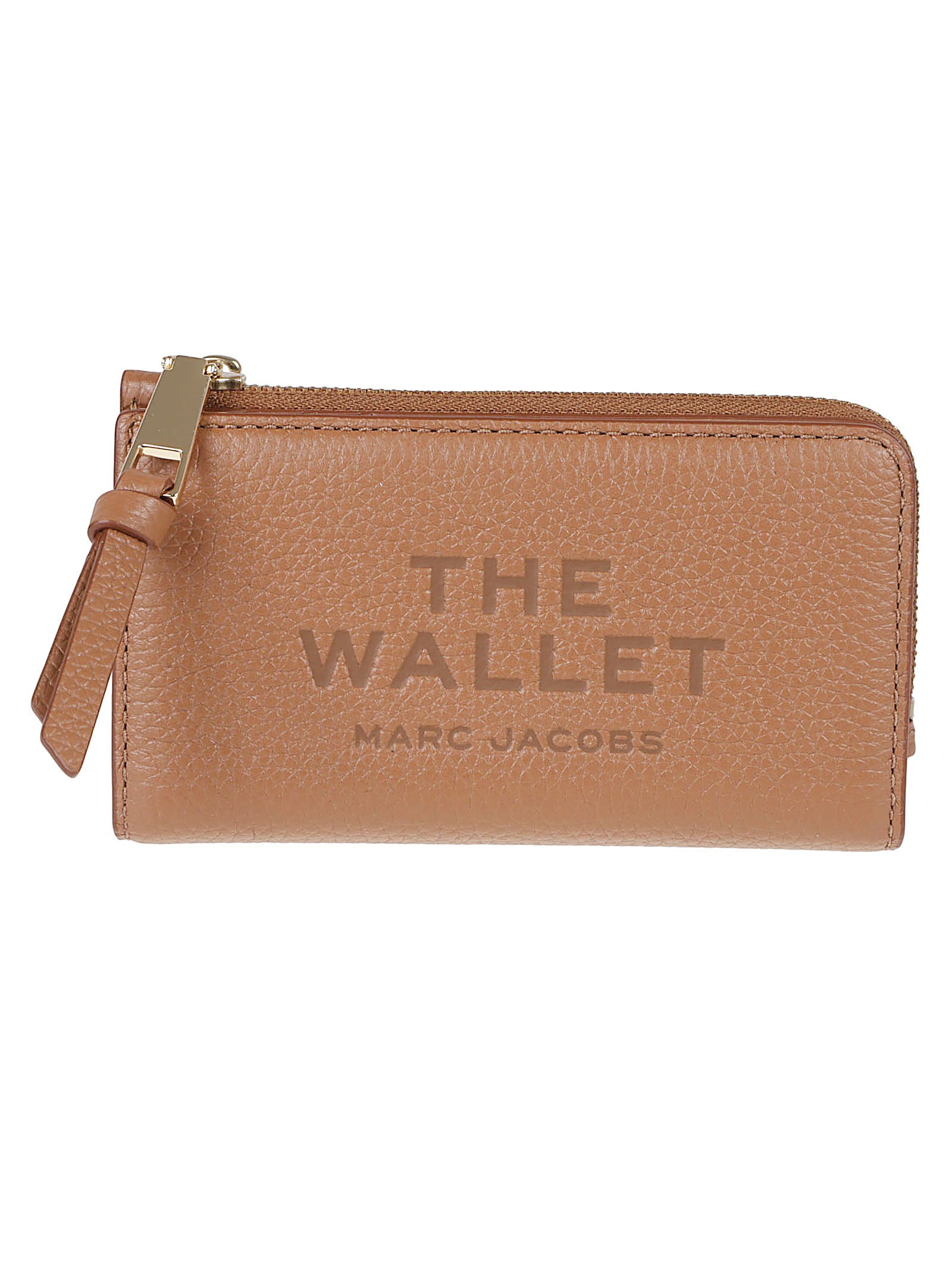 Logo-Embossed Brown Leather Wallet