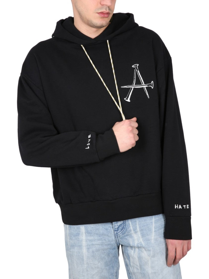 Relaxed-Fit Hoodie With Bold Graphic Design