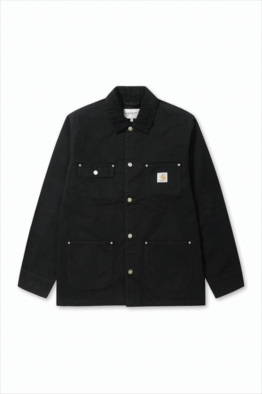 Button-Up Black Leroy Chore Coat