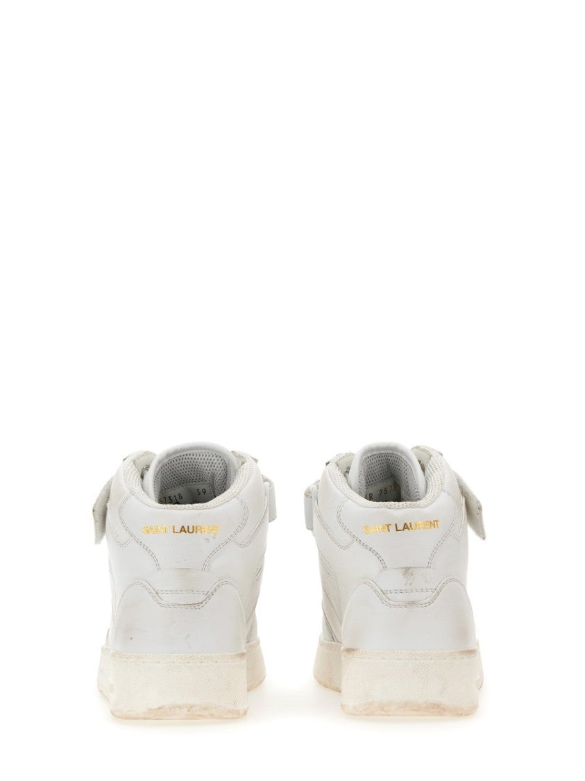 Lax High-Top Sneakers With Délavé Effect