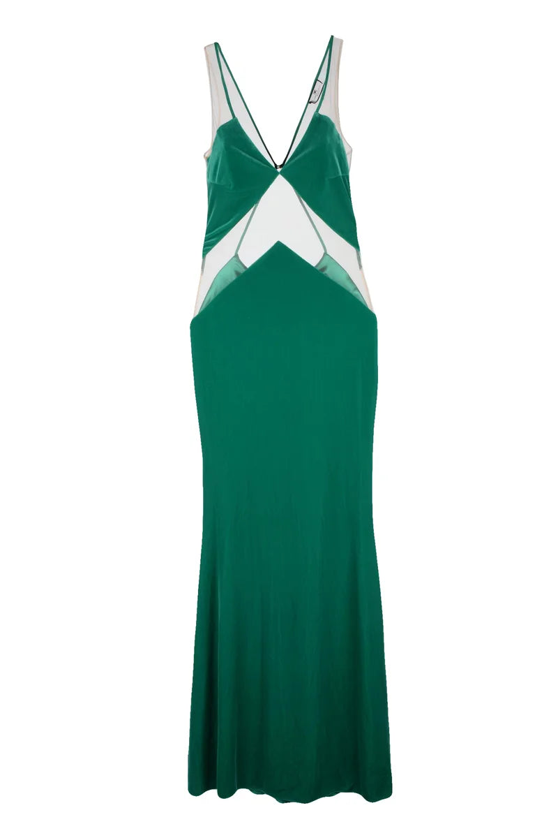 Velvet Dress - Green