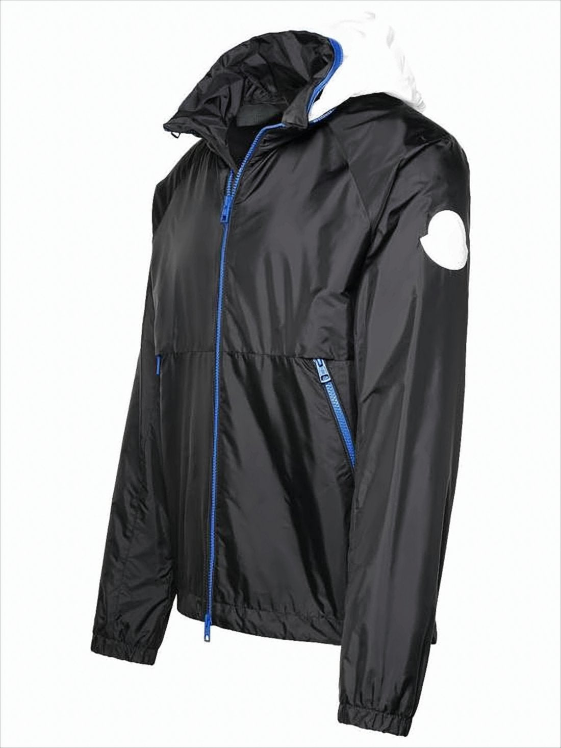 Zippered Black Polyamide Jacket