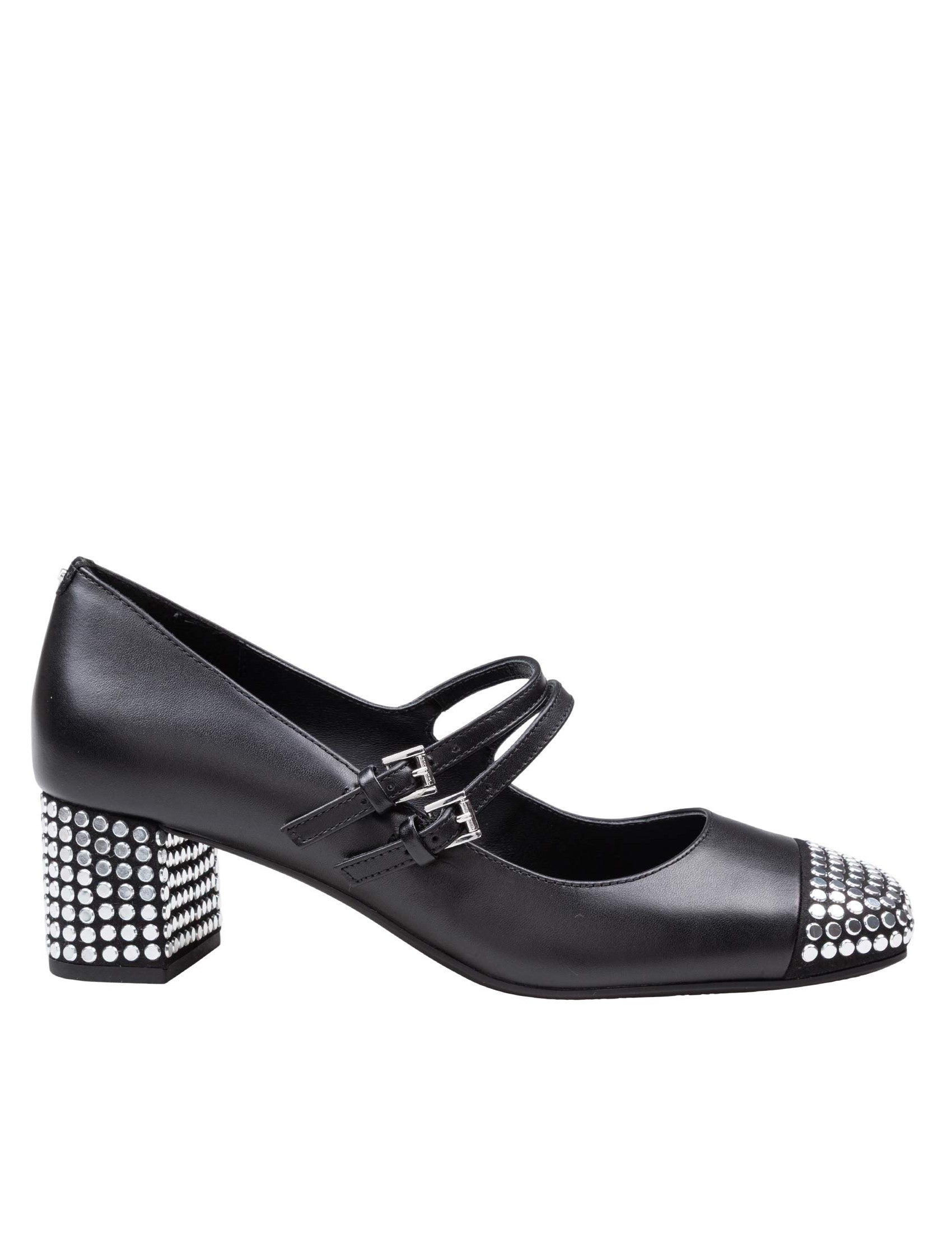 Matilda Toe Cap Mid Pump In Leather