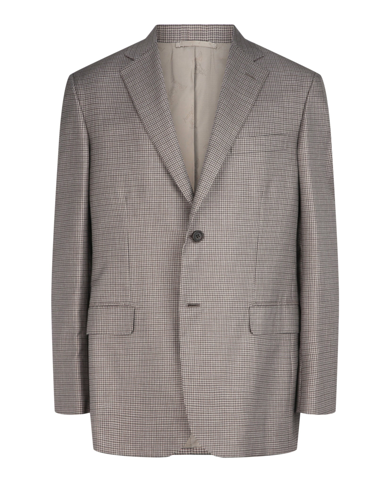Houndstooth Single-Breasted Blazer