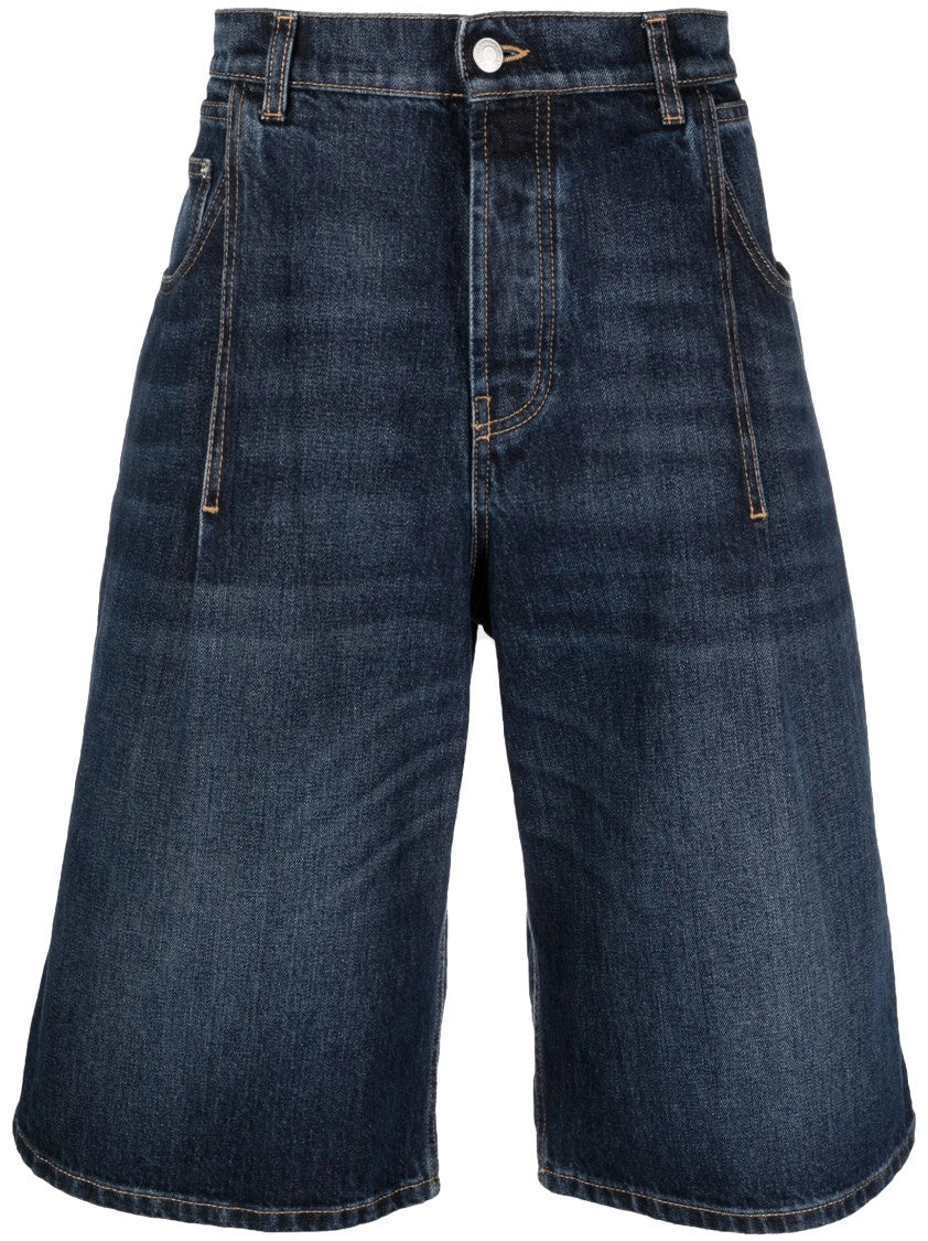 Relaxed Fit Wide Leg Denim Jeans