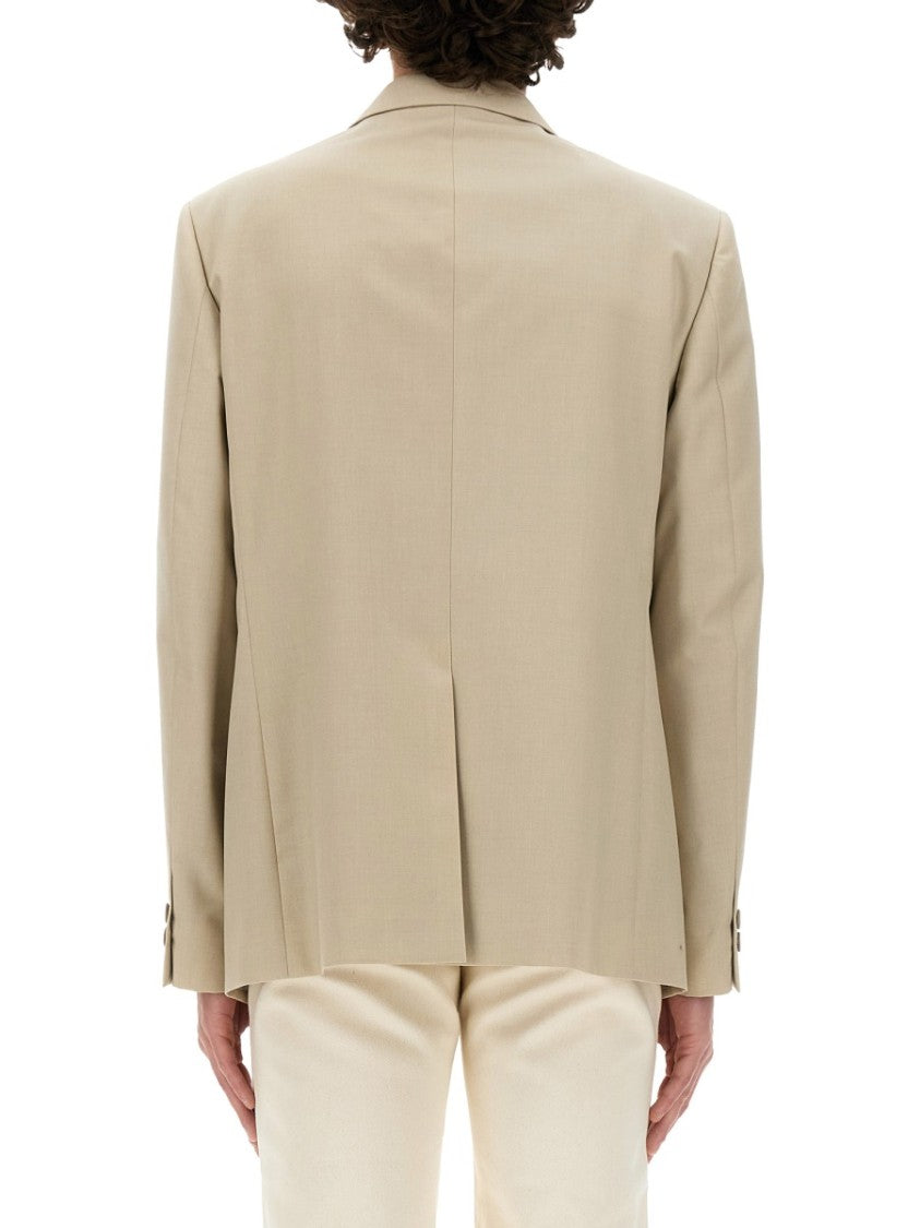 Tailored Wool Jacket With Notched Lapel