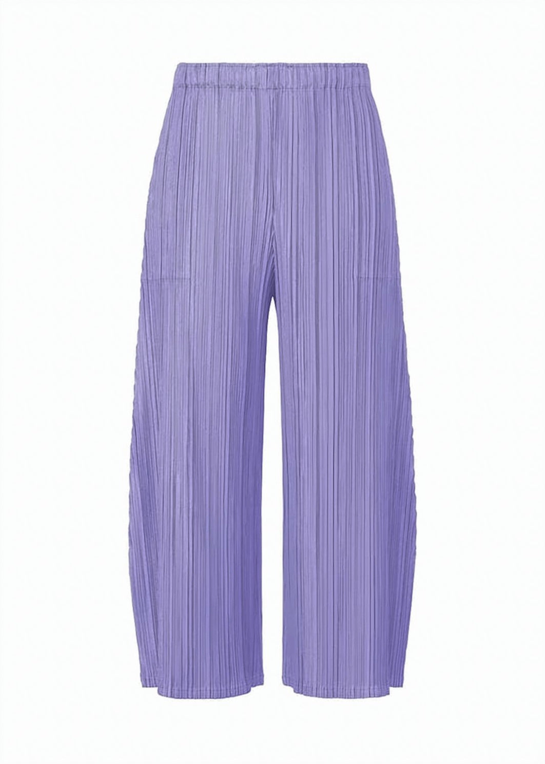 Pleated Texture Straight Pants