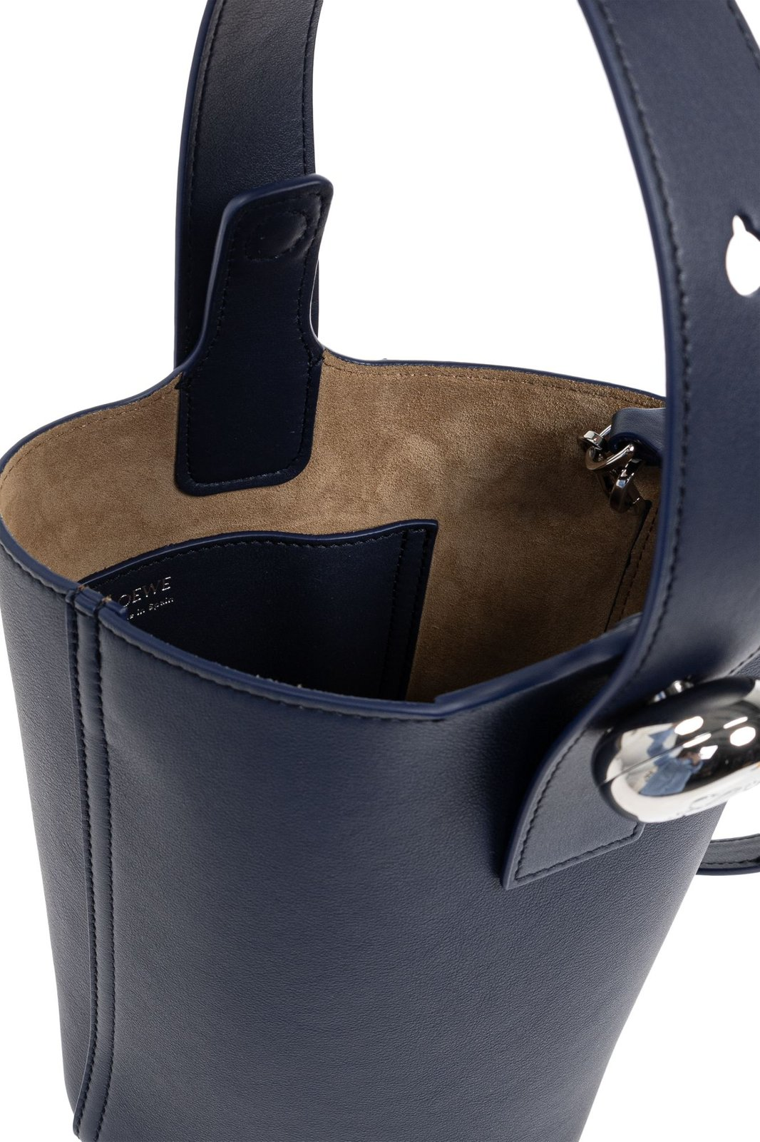 Structured Calf Leather Tote Bag