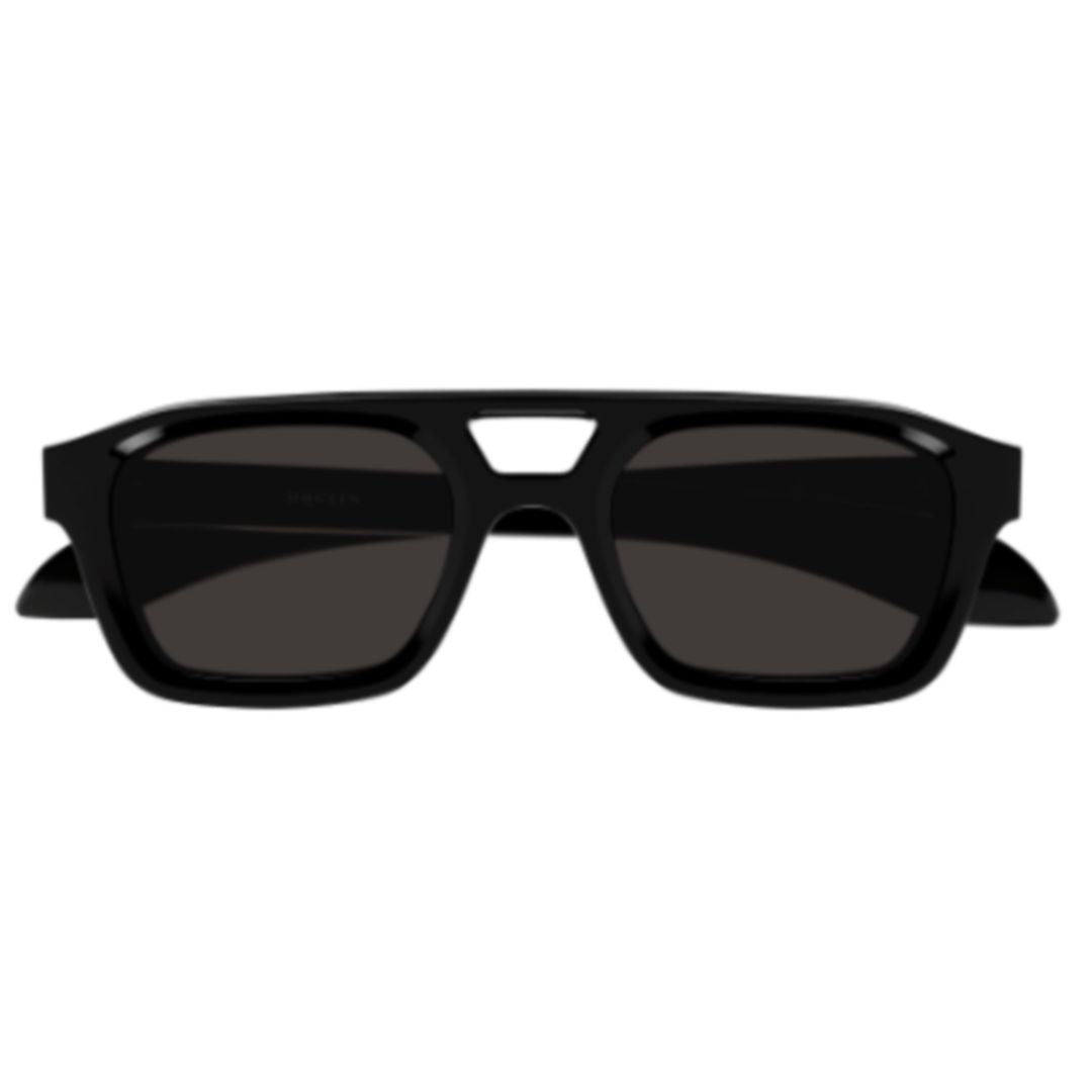 Am0505s Rectangular Frame Sunglasses with Glossy Black Finish