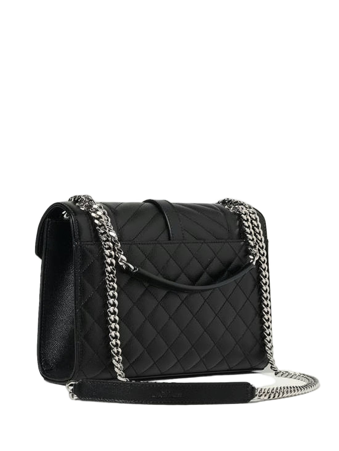 Chevron-Pattern Calf Leather Shoulder Bag