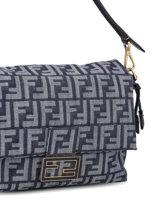 Geometric Patterned Flap Closure Shoulder Bag