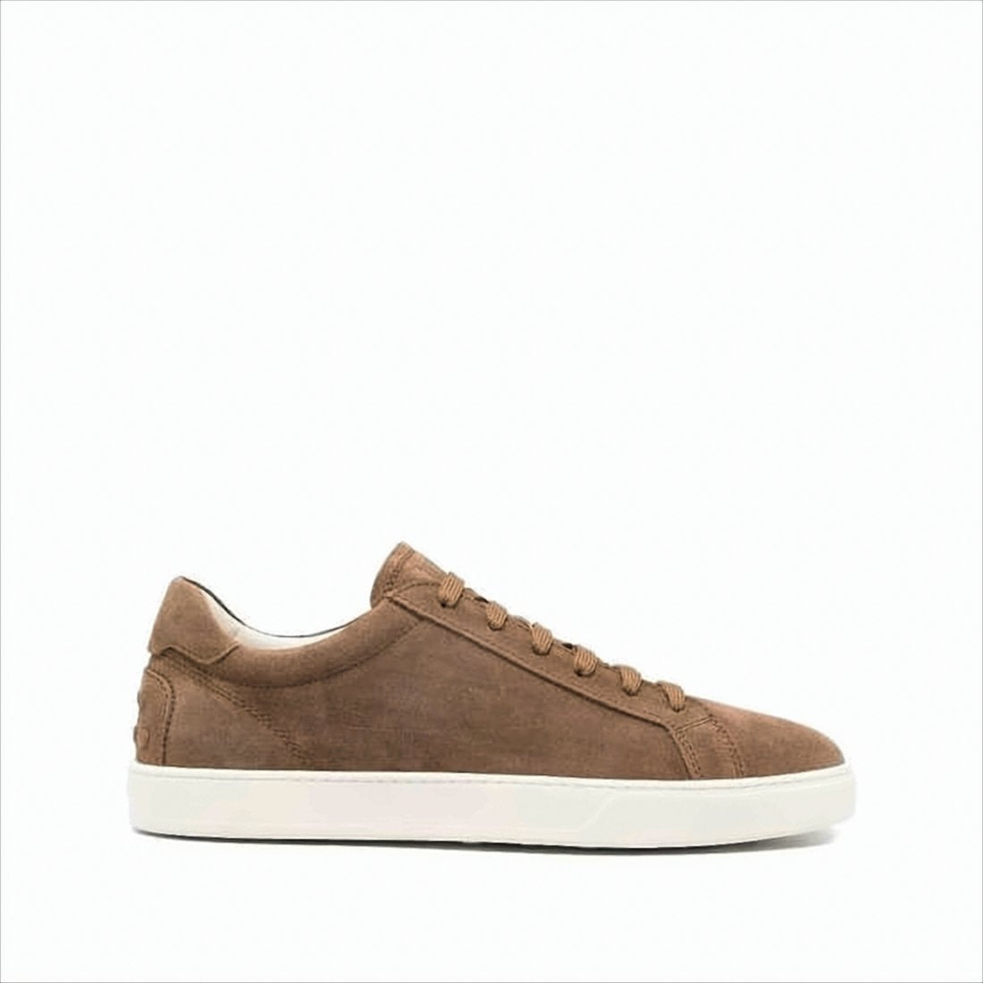 Brown Suede Sneakers with Minimalist Design