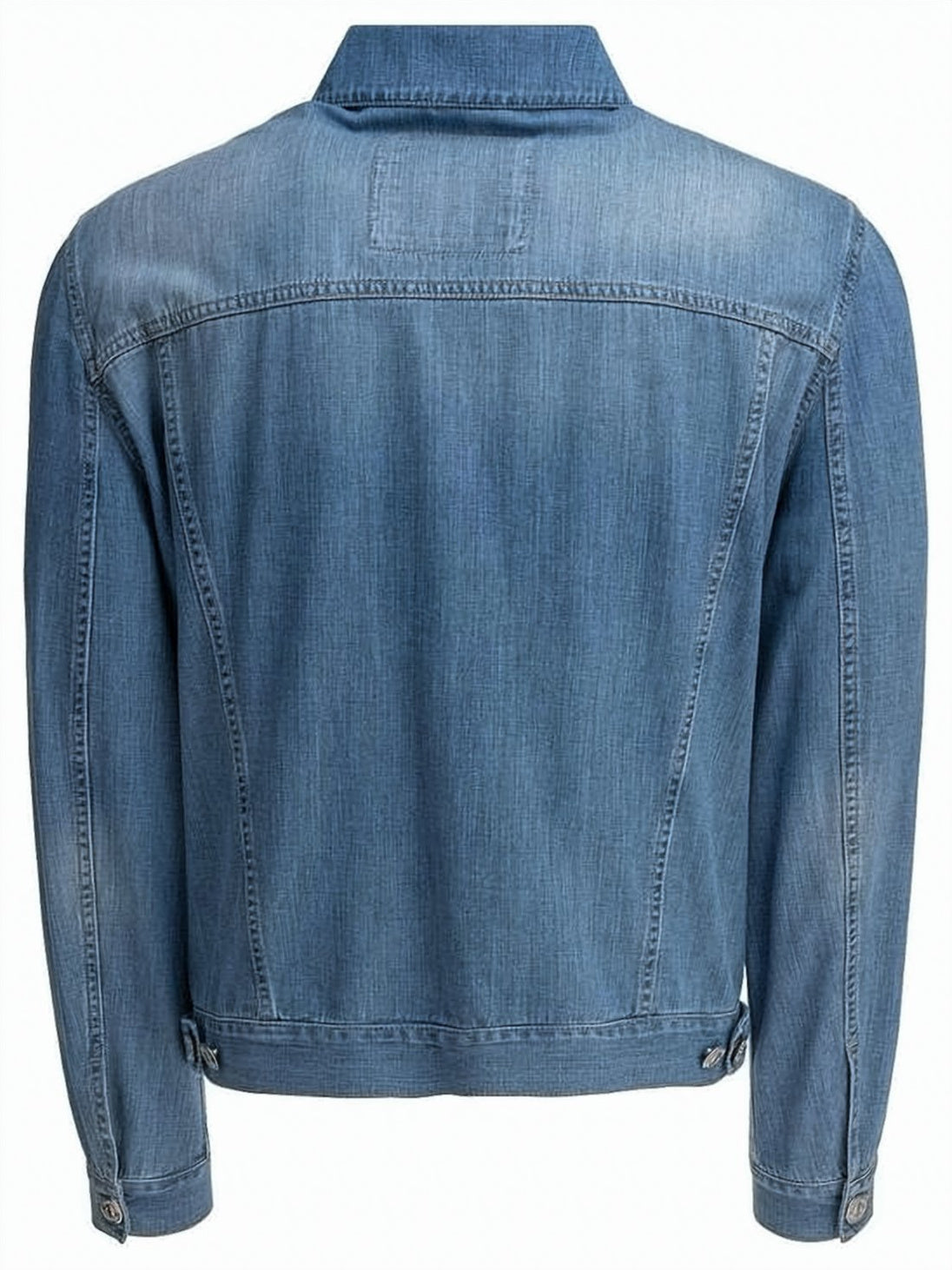 Structured Denim Jacket with Classic Button-Up Design