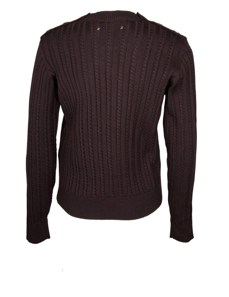 Wool Blend Crew-Neck Sweater