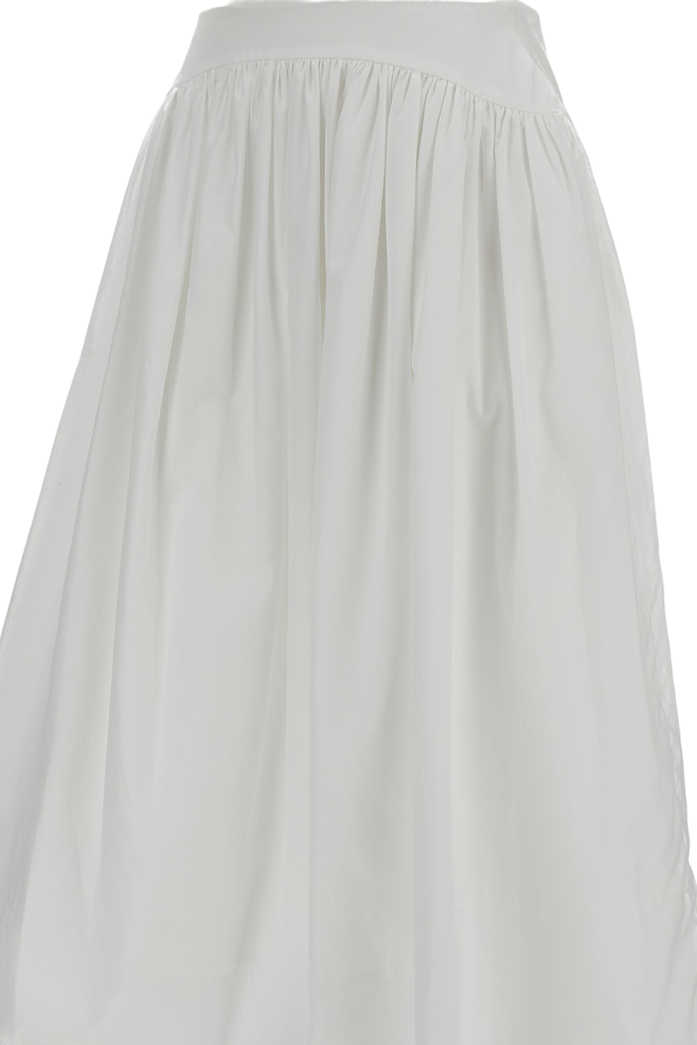White Basque Cotton Skirt