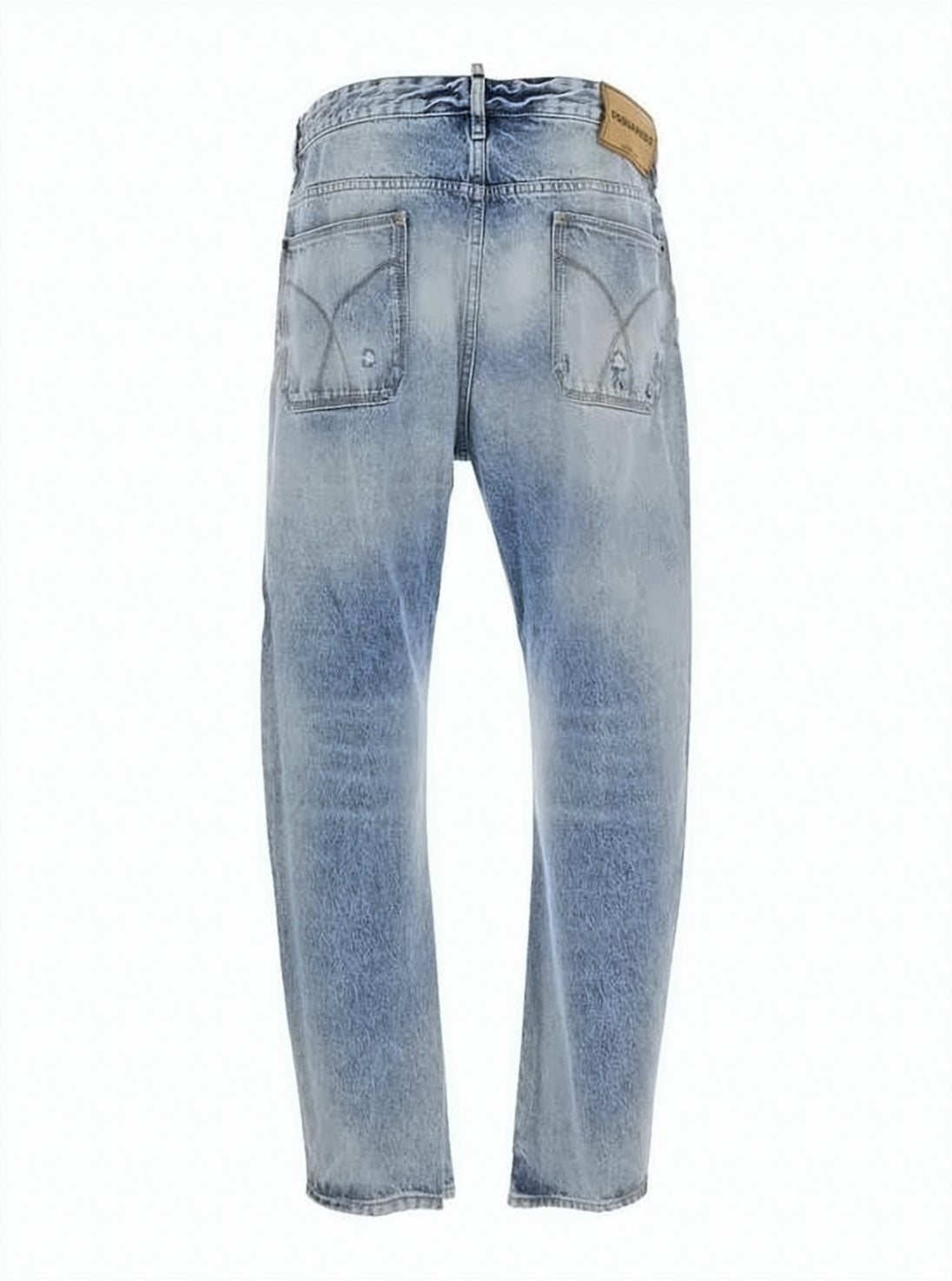 Light Blue Faded Denim Pants