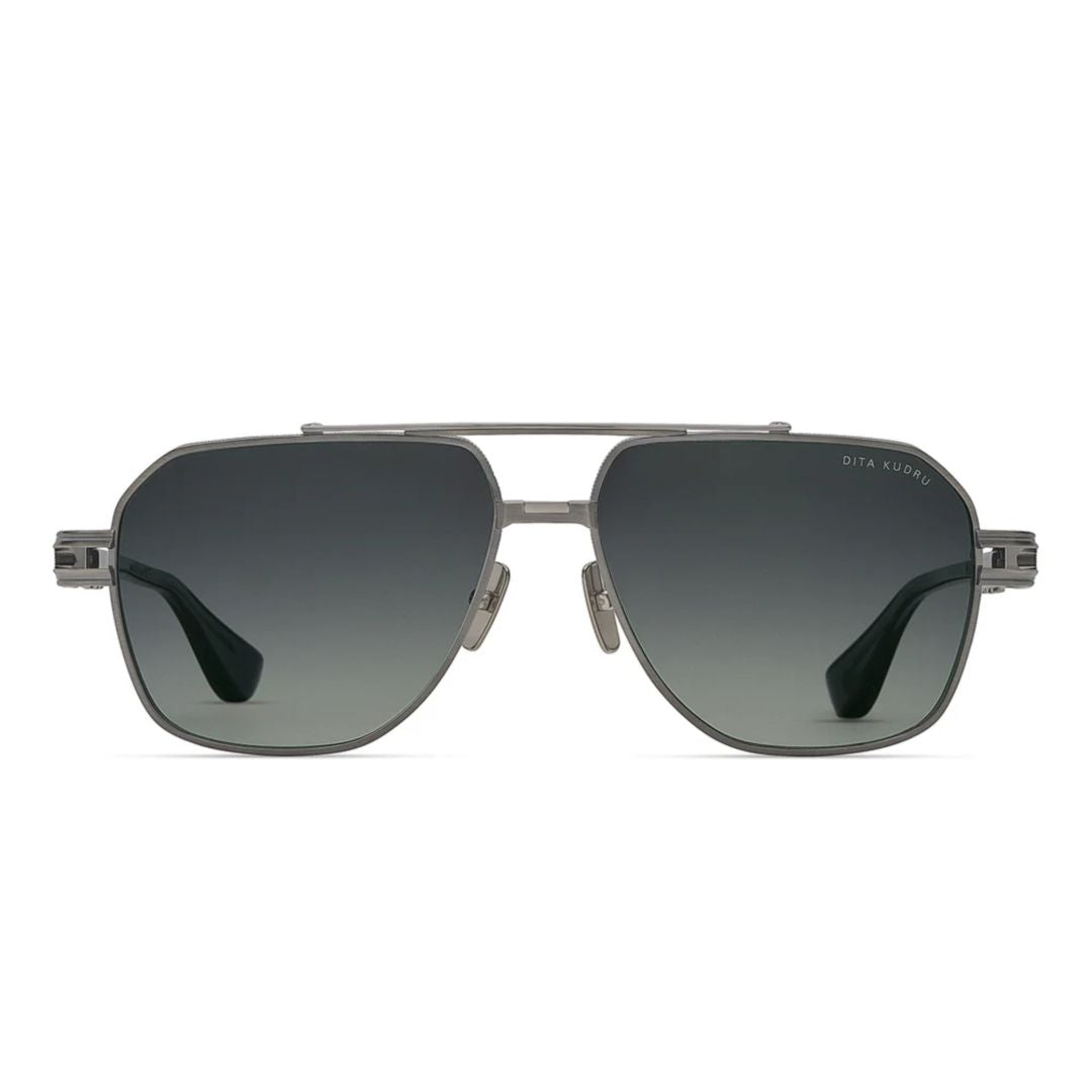 Kudru Geometric Frame Sunglasses with Gradient Tint