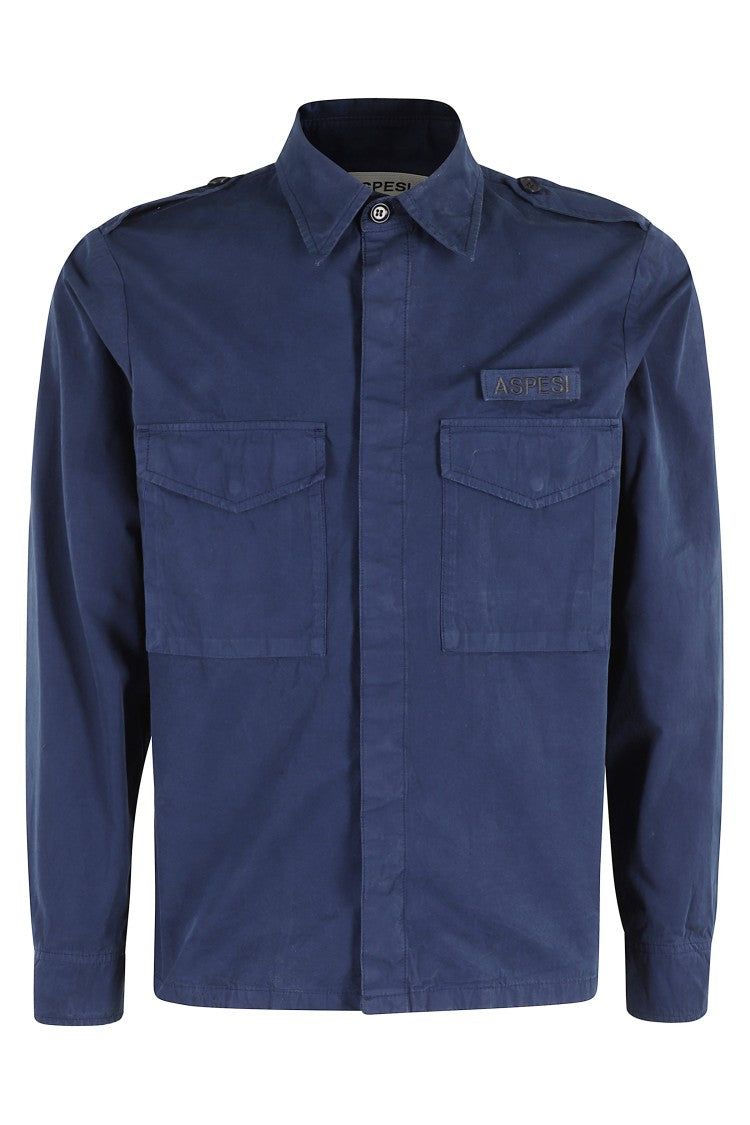 Field Jacket With Pointed Collar