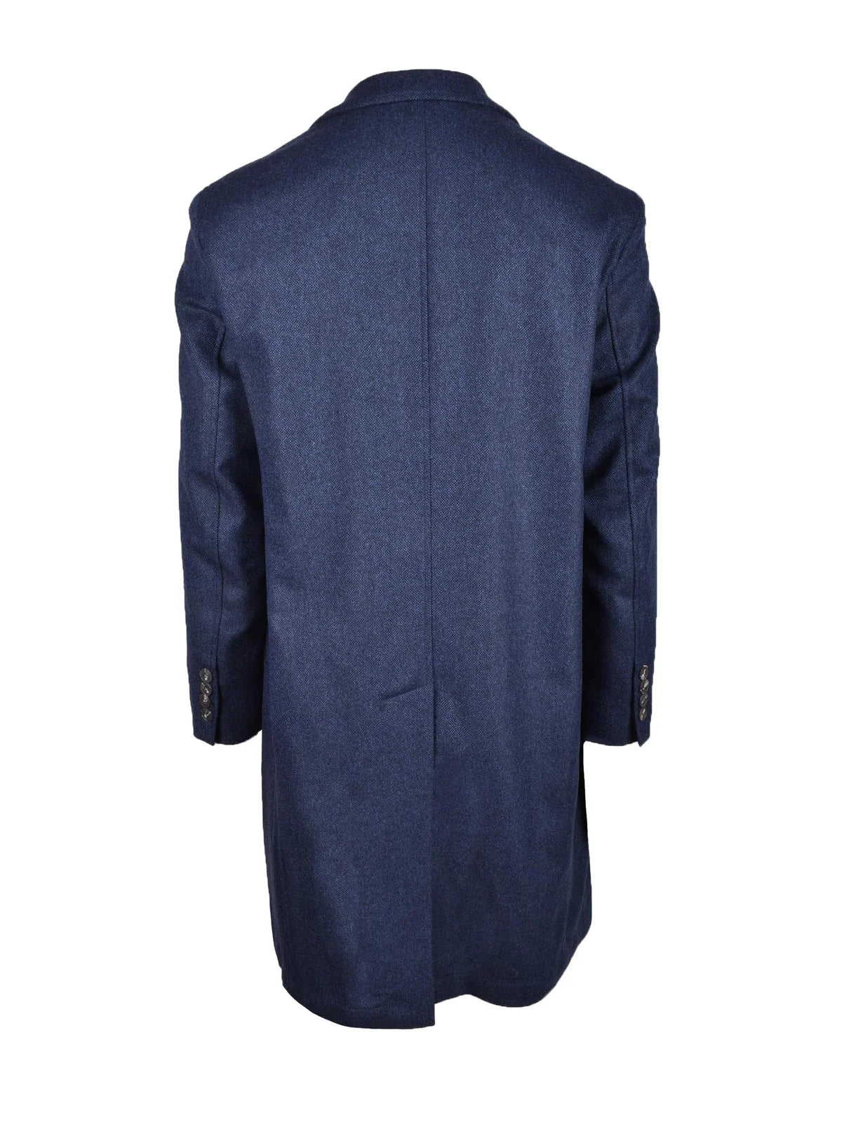 Blue Virgin Wool Coat