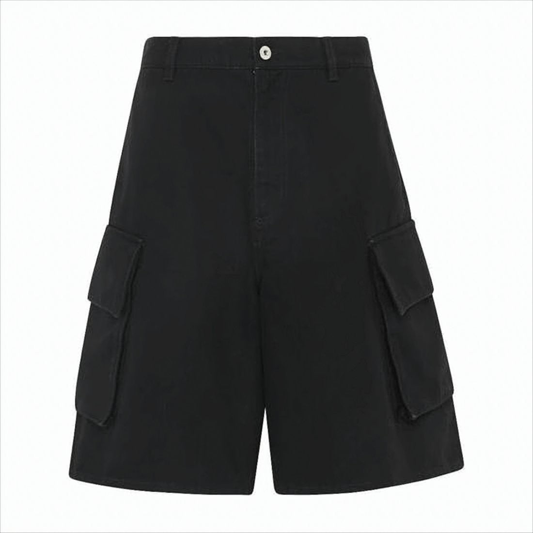 Loose-Fit Cargo Shorts with High Waist