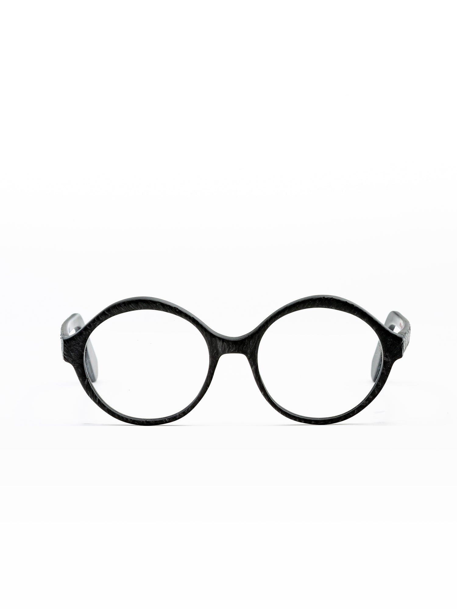 Rounded Black Acetate Optical Frame with International Fit