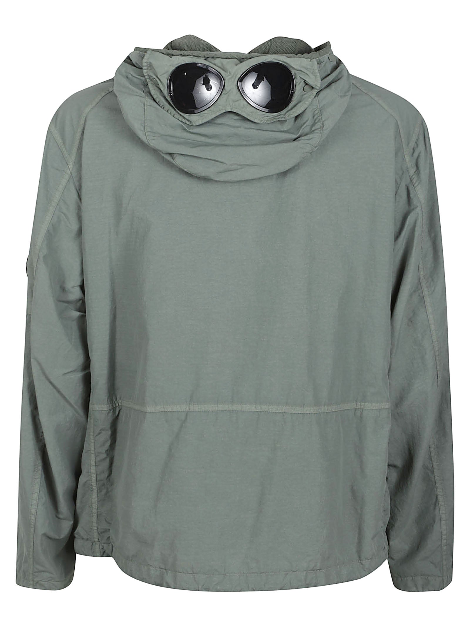Utilitarian Jacket with Hood and Built-in Goggles