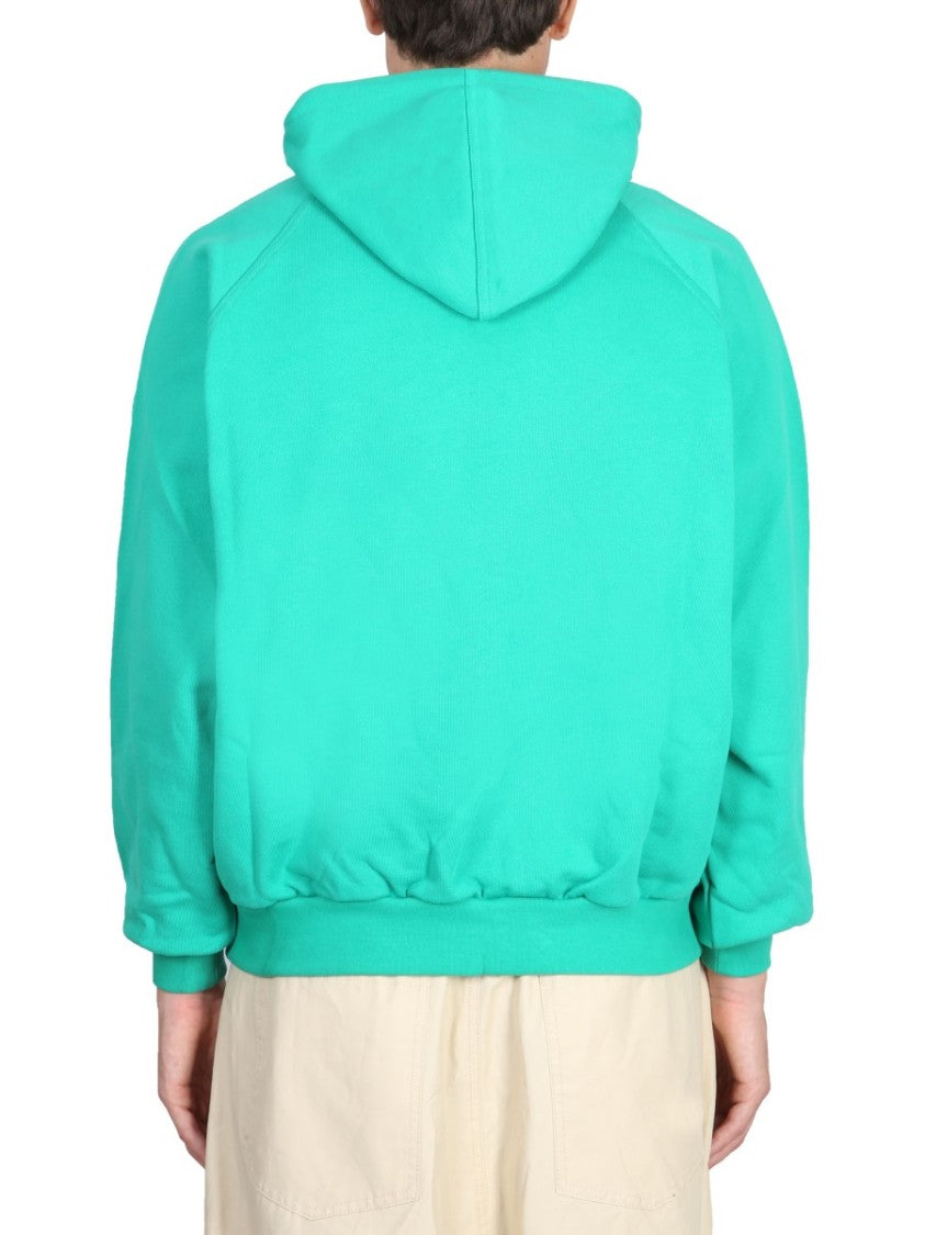 Relaxed Fit Drawstring Hooded Sweatshirt