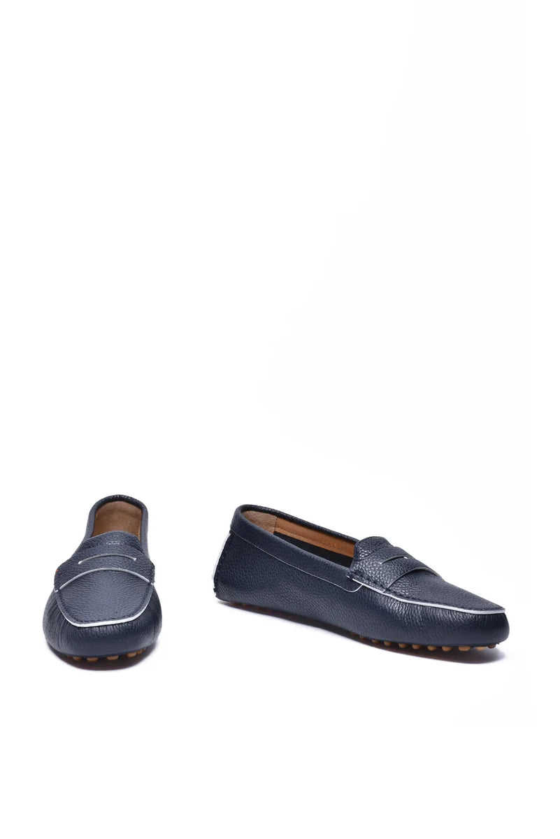 Hammered Loafer - Blue